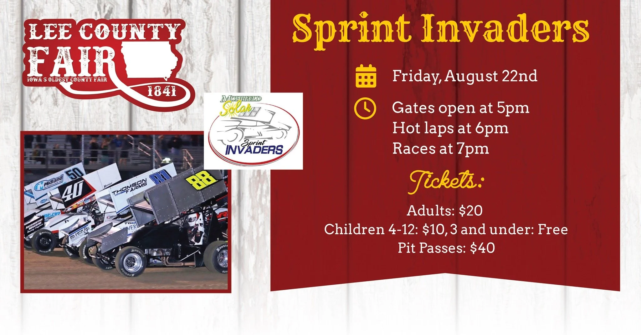 Sprint Invaders at Lee County Speedway