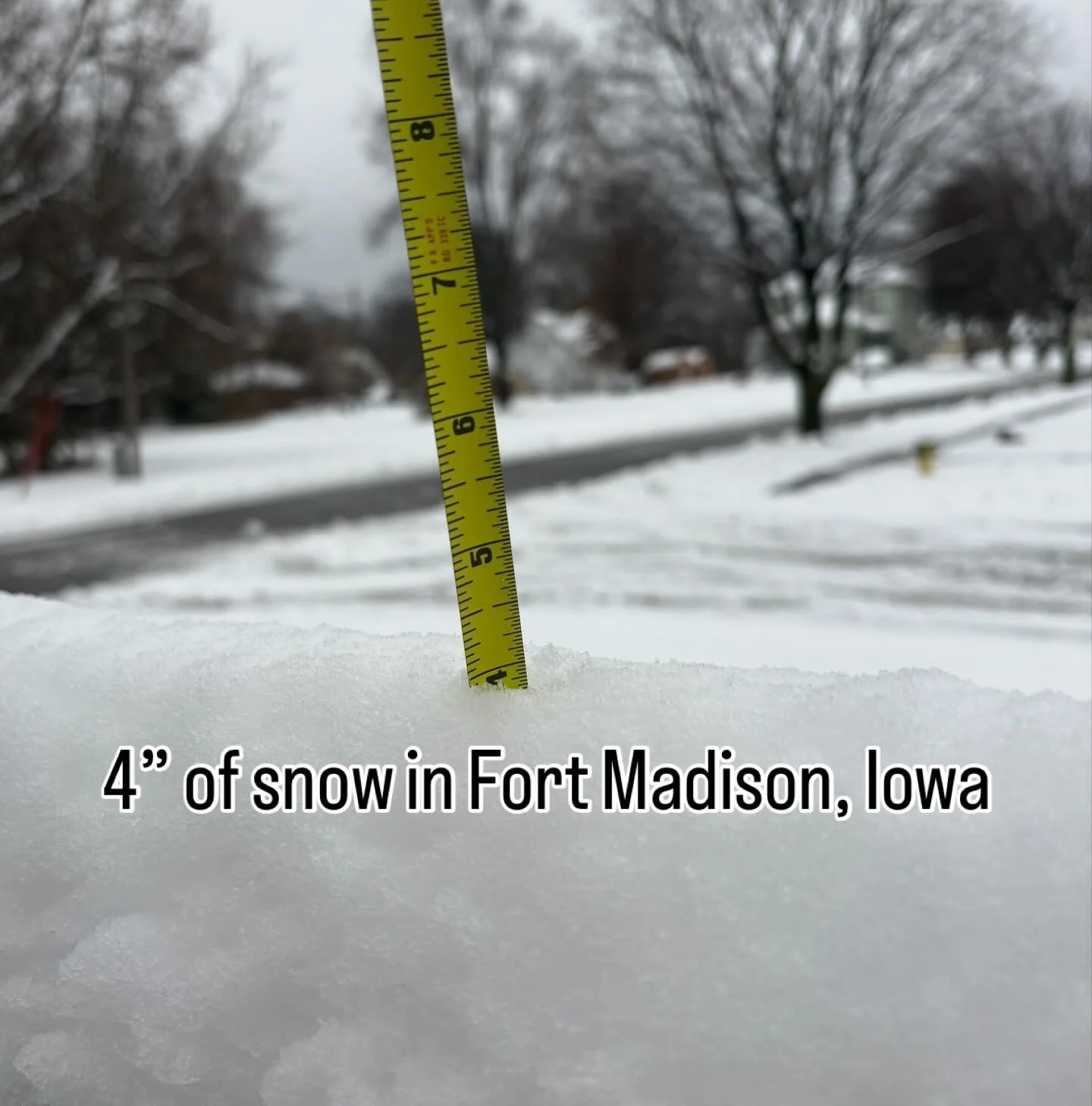 Not as much as we expected but that&rsquo;s ok! #firstsnow #iowa #findyourfortmadison
