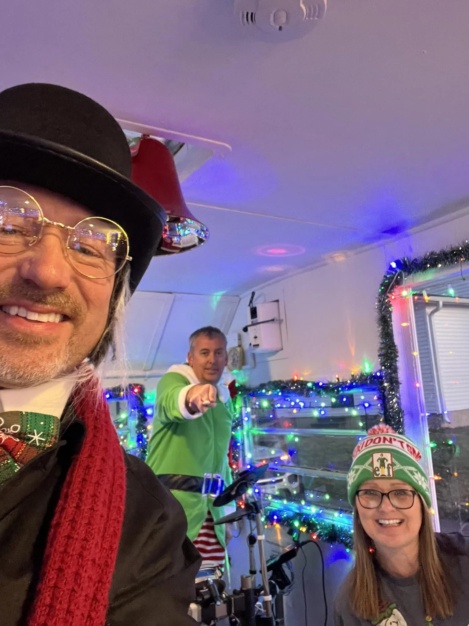 Donnellson Christmas Elves perform at the Santa Fe Depot Complex