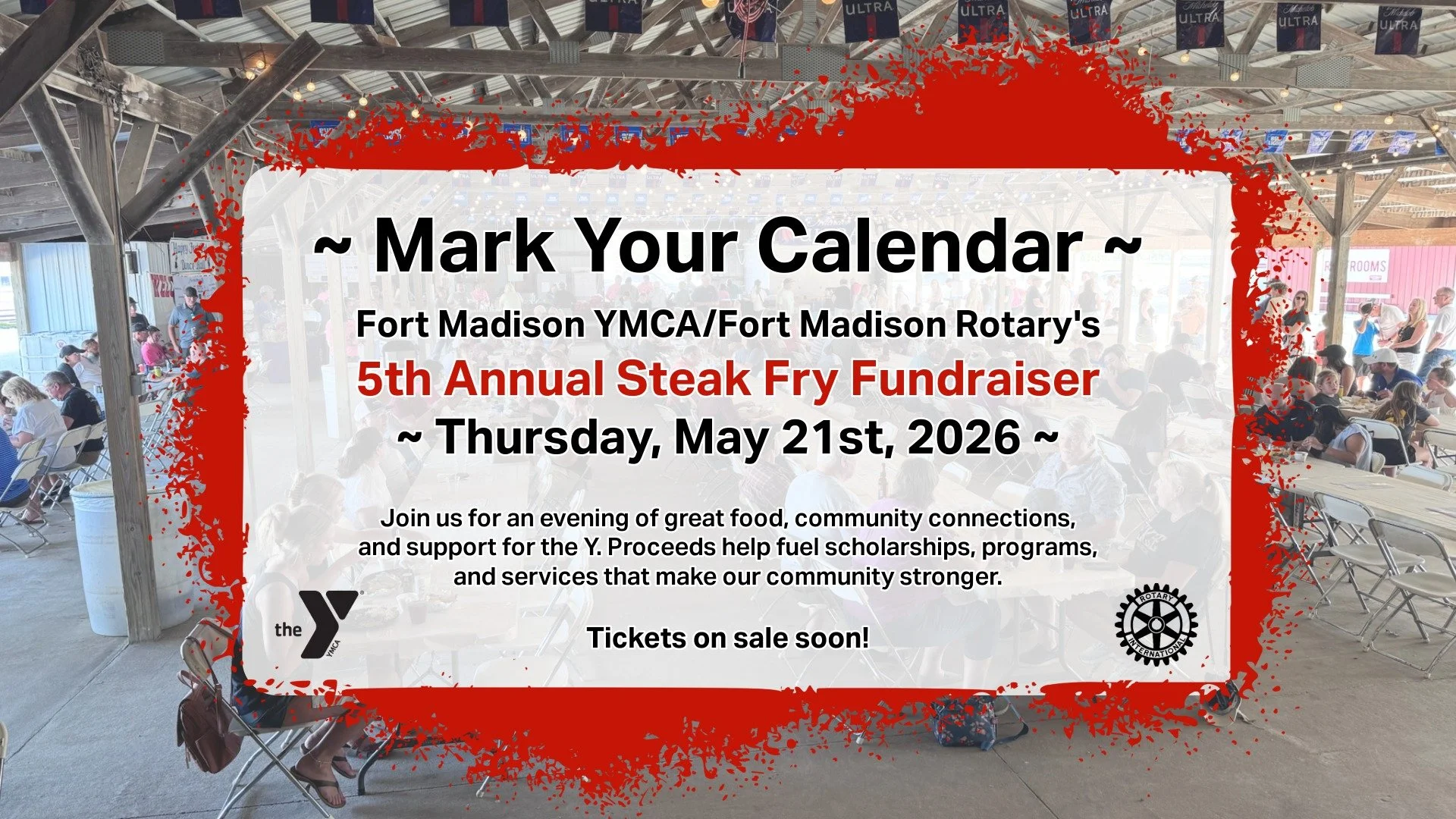 5th Annual Steak Fry Fundraiser for Fort Madison YMCA/Rotary 