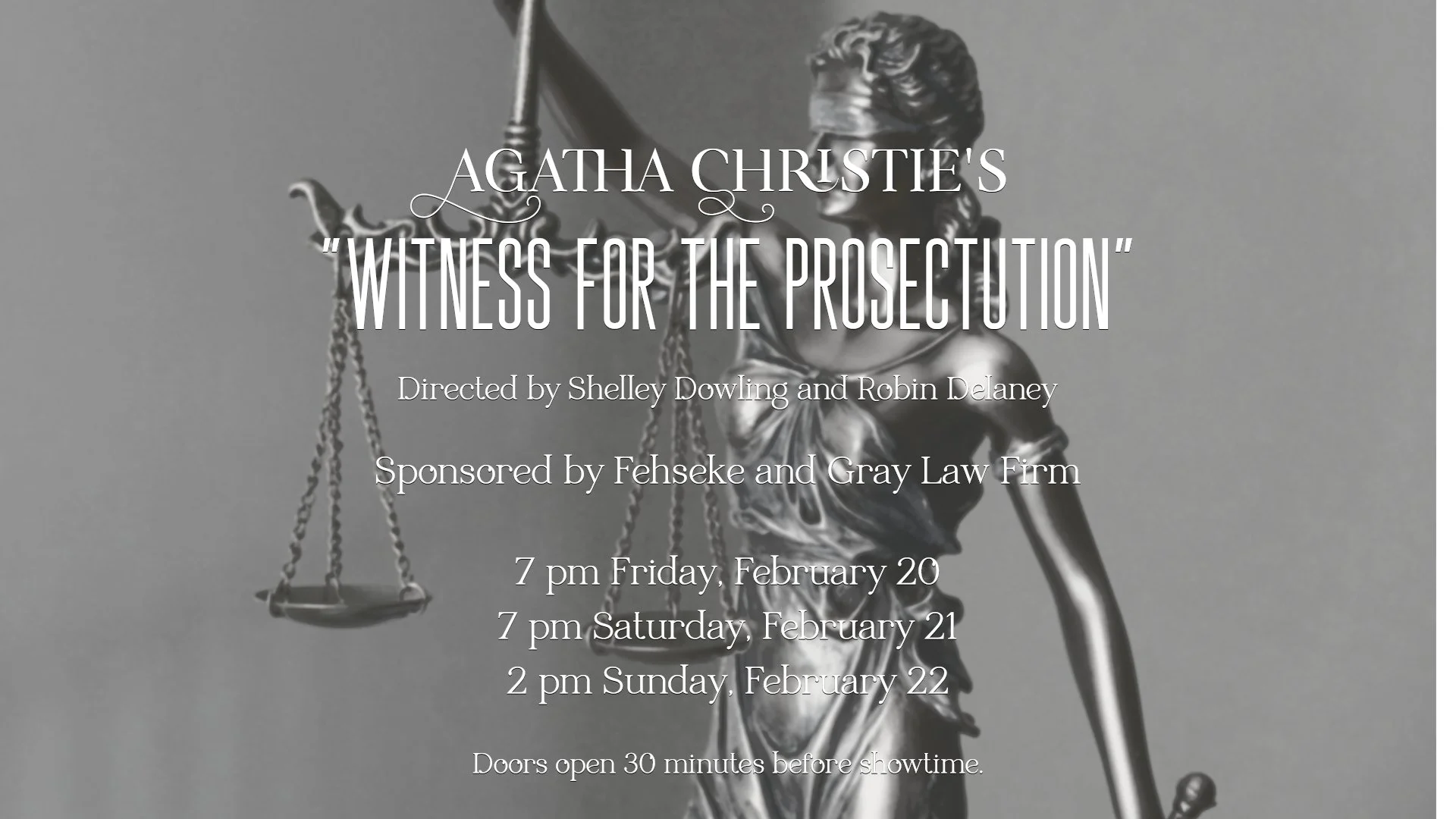 Old Fort Theater presents "Witness for the Prosecution" 