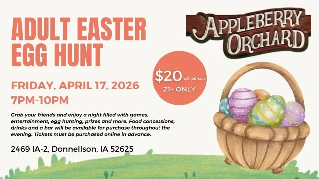Adult Easter Egg Hunt at Appleberry Orchard
