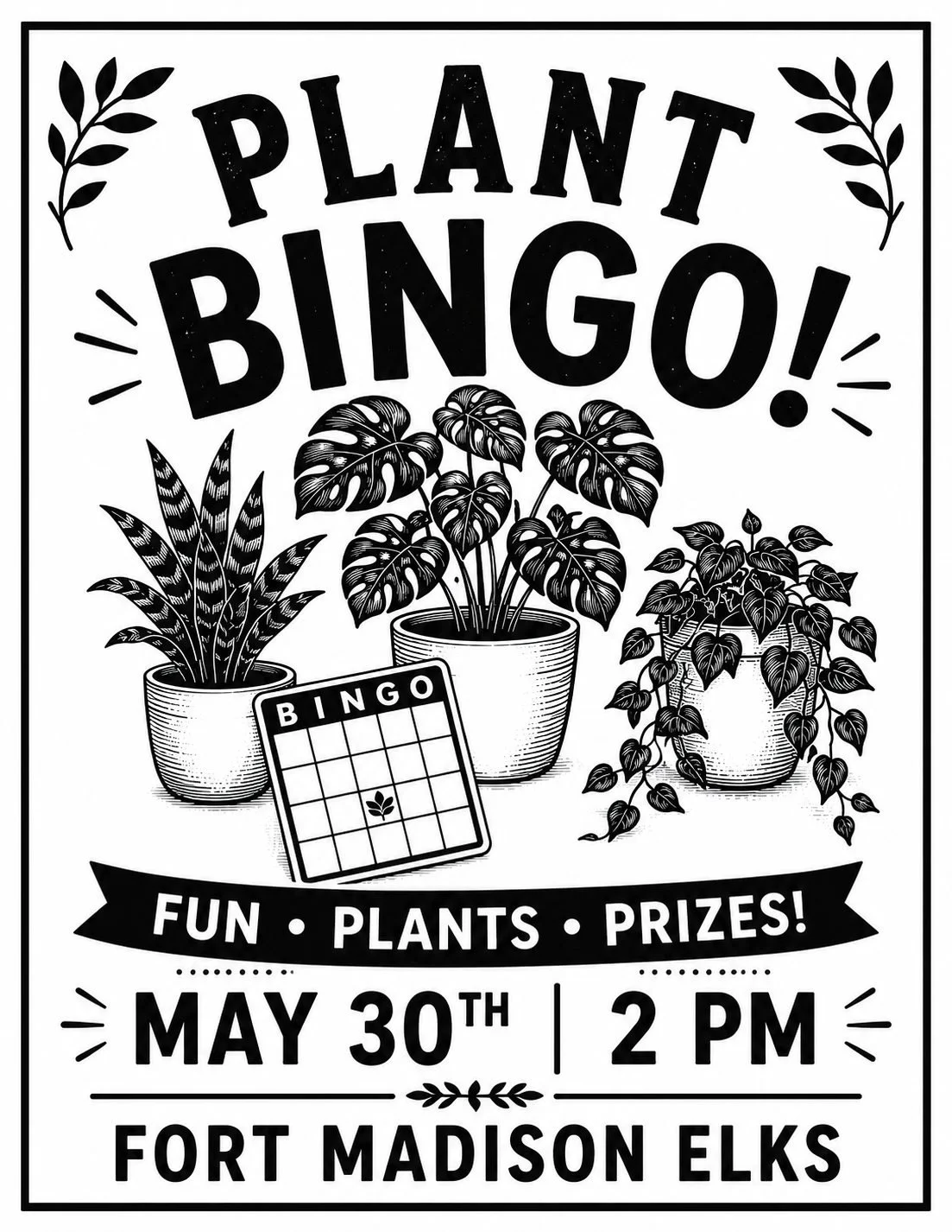 Plant Bingo at the Elks