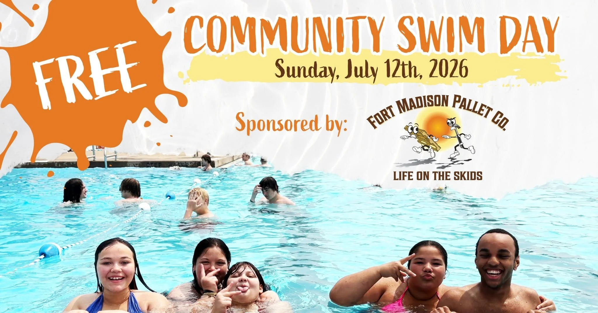 Free Swim Day at the Fort Madison Public Pool 