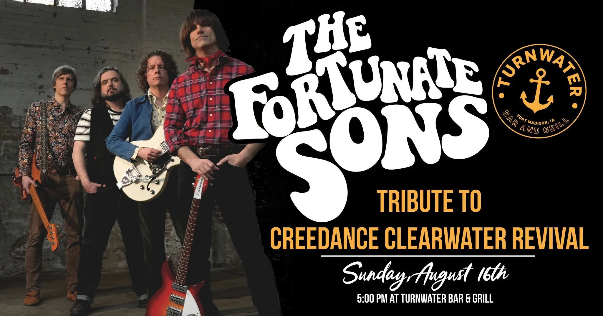 The Fortunate Sons! A CCR Tribute band at Turnwater