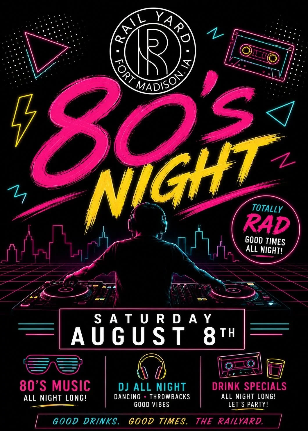 80's Night at the Railyard