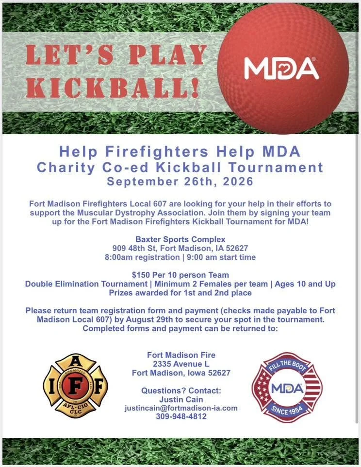 Fort Madison Fire Department Kickball Tournament