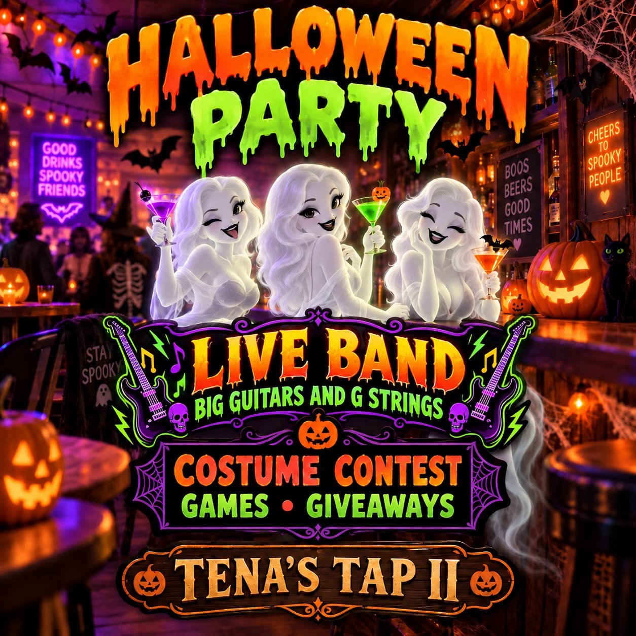 Halloween Party at Tena's Tap