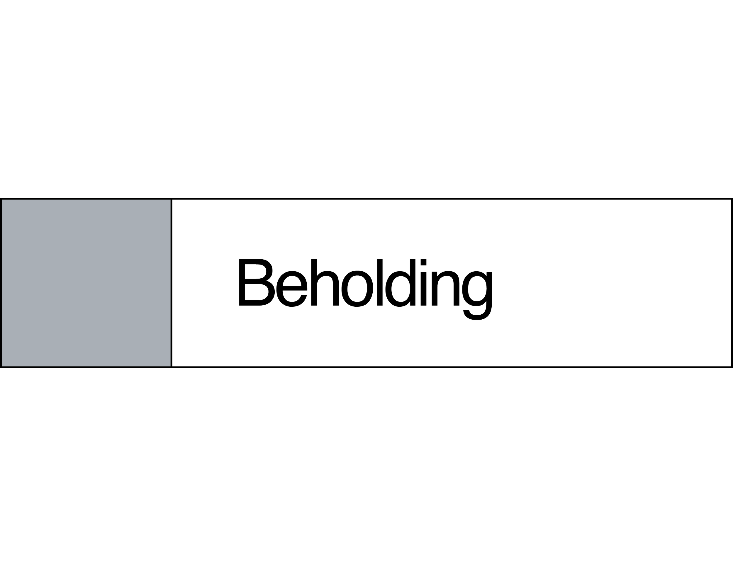 A digital graphic with a grey square on the left and the word 'Bedding' in large black font on the right.