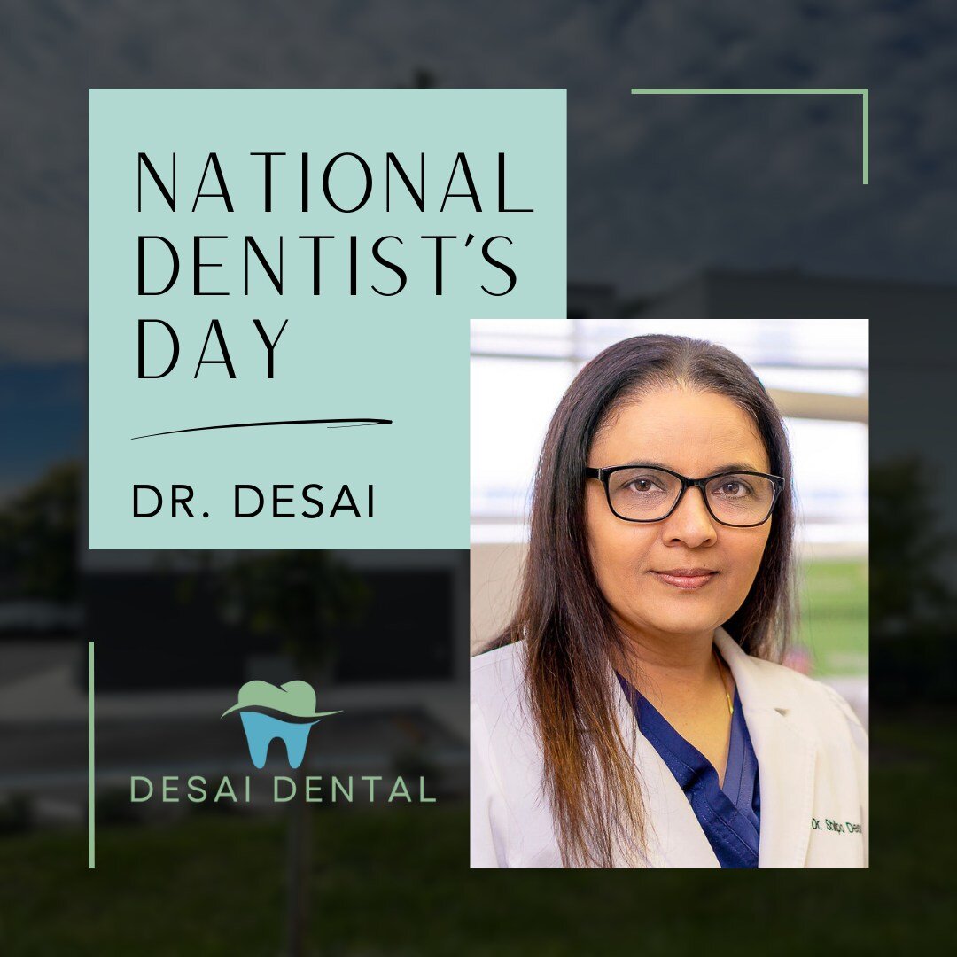 🌟 Happy National Dentists Day! 🌟 Join us in celebrating the incredible Dr. Desai, the heart and soul of Desai Dental! Thank you for your dedication to creating beautiful smiles! 😁🦷

#DesaiDental #NationalDentistsDay #DentalHero #SmileMaker #Winte