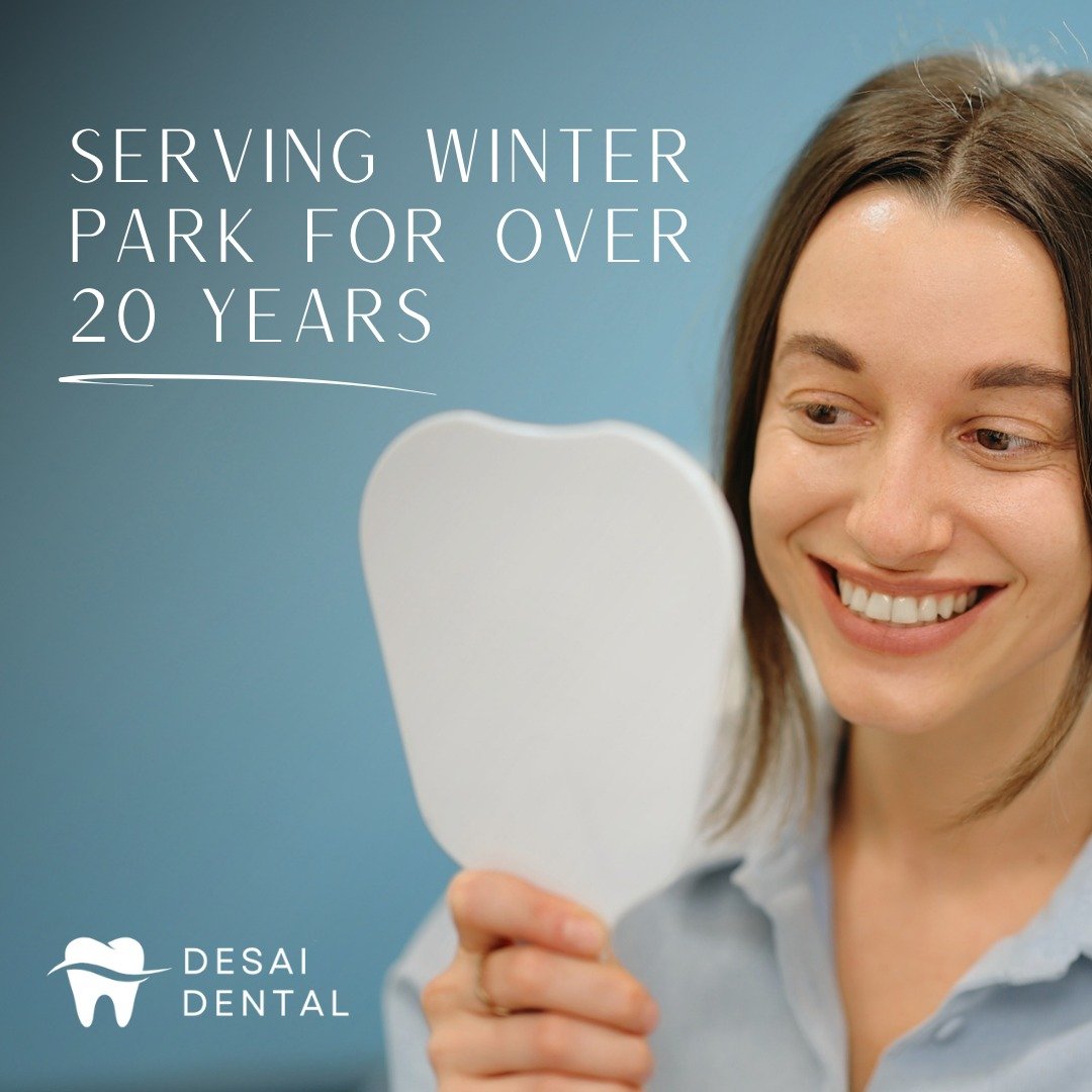 Proudly serving Winter Park and surrounding areas for over 20 years! ✨Our commitment to quality dental care and patient satisfaction has made us a trusted choice for families in the community. Thank you for trusting us with your smiles! 😊

#DesaiDen