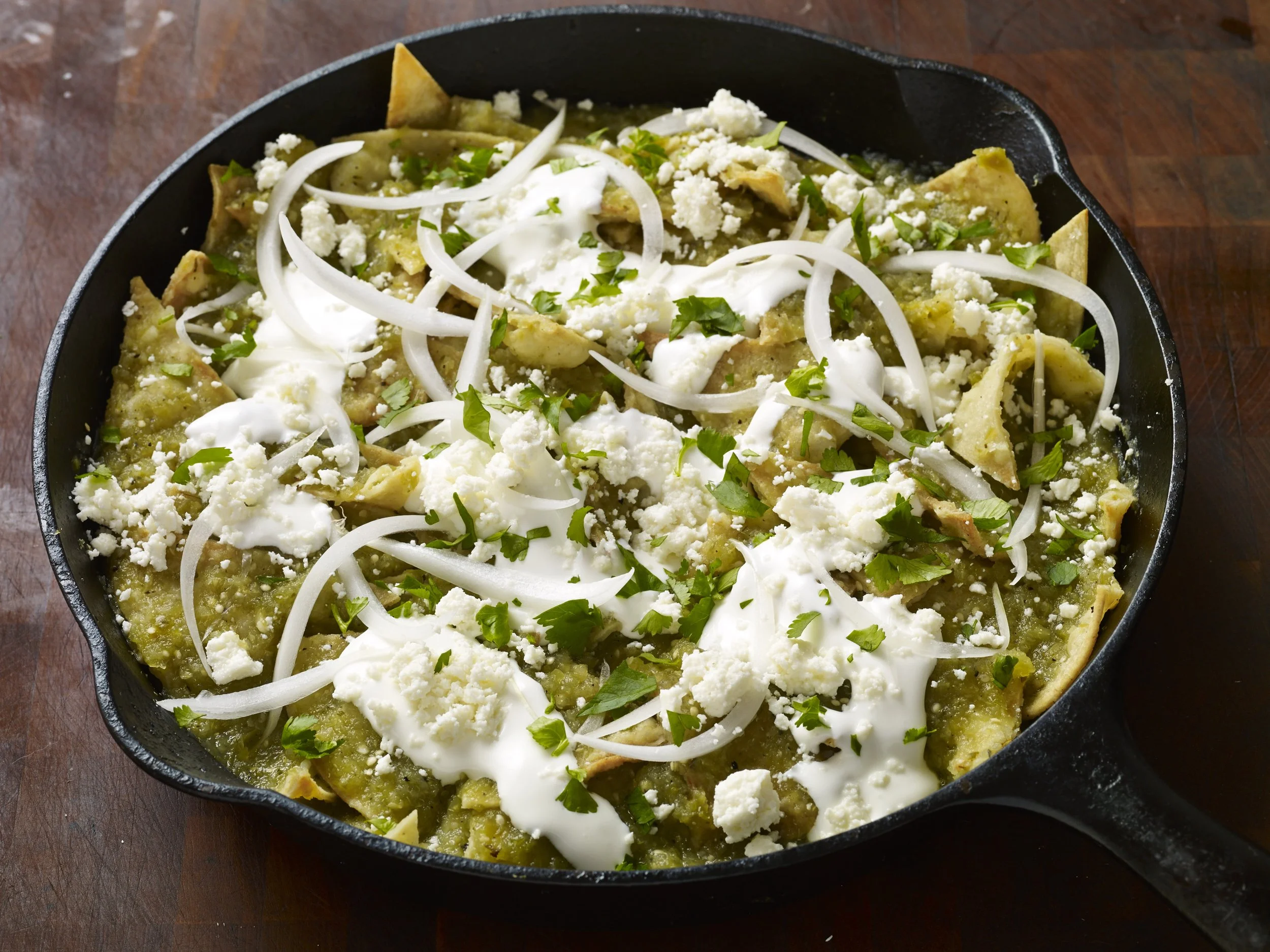 Green chilaquiles
