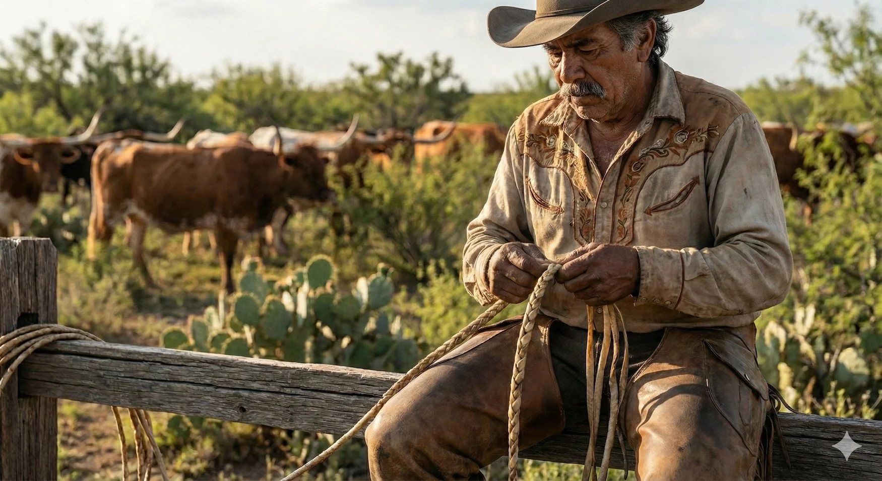 Mexican Vaquero with Reata