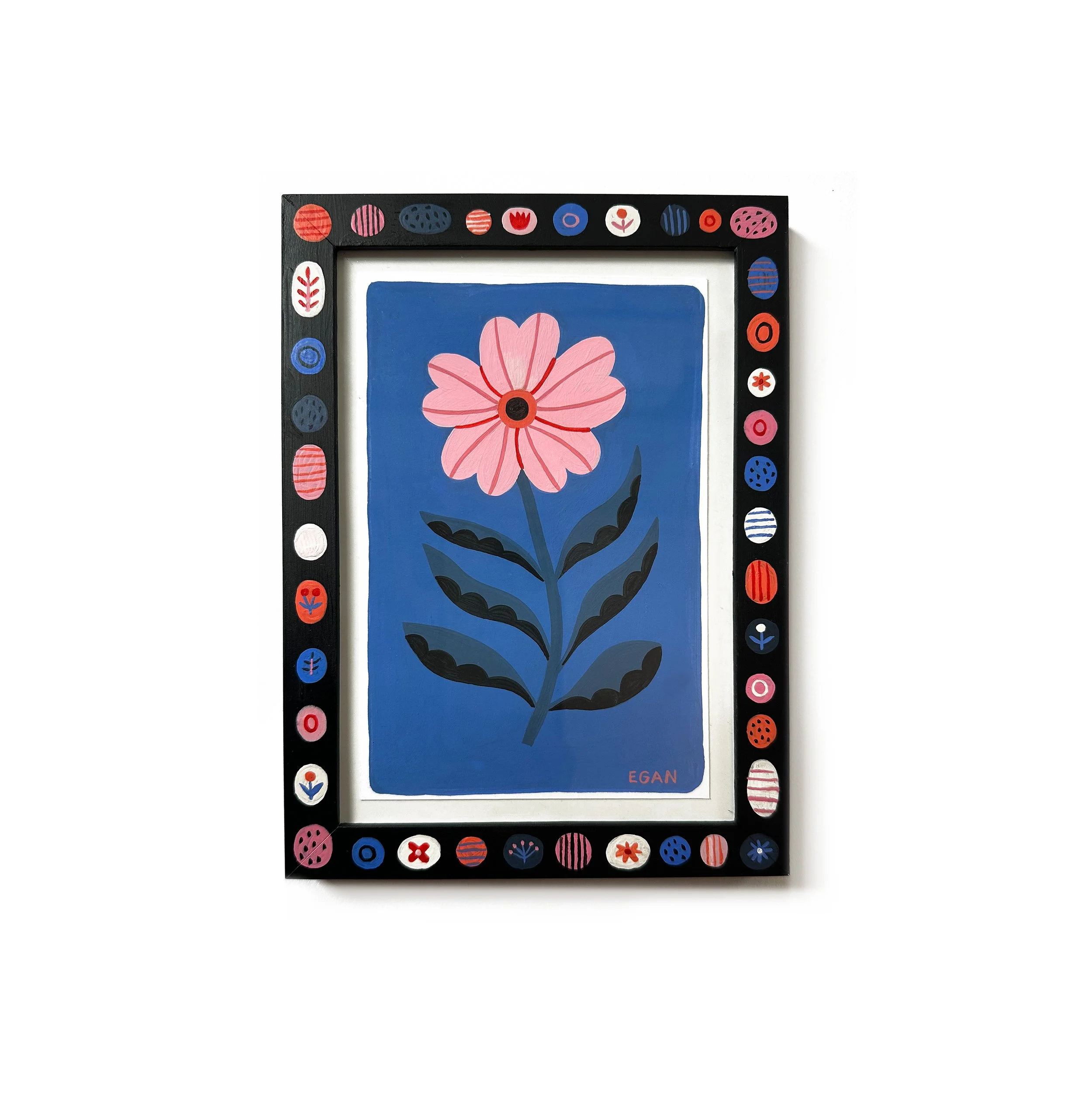 Anemone Painting & Frame