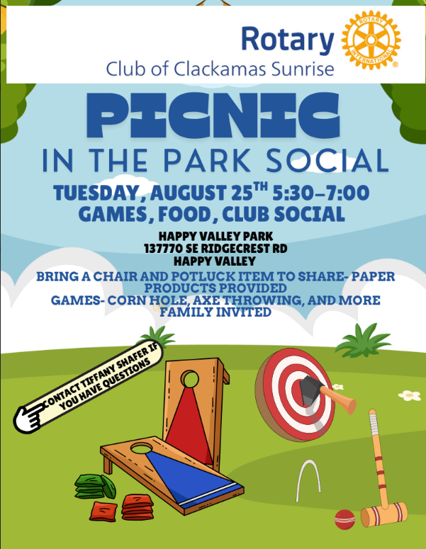 Picnic in the Park Social