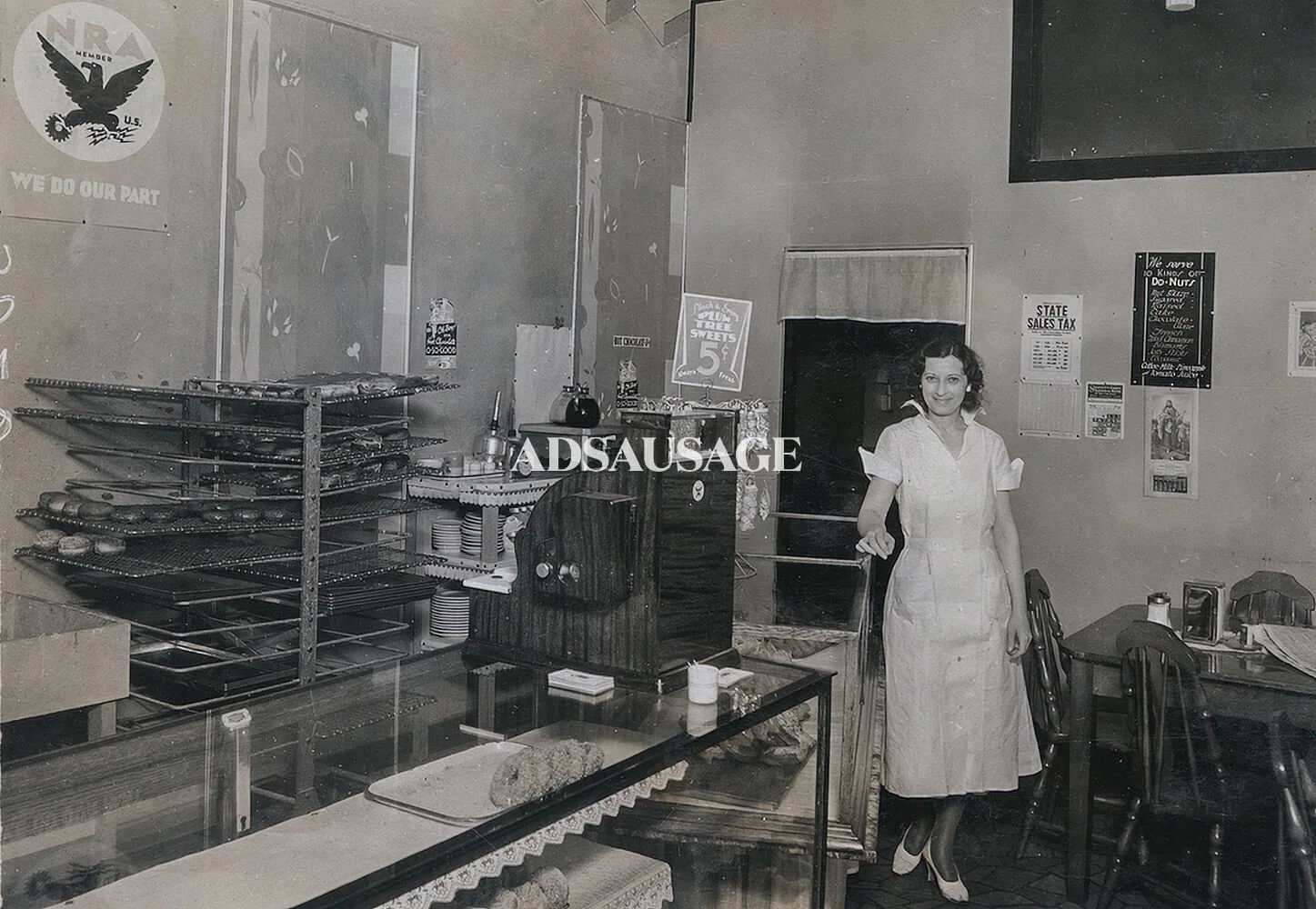Do-Nut shop, Hollywood, 1933