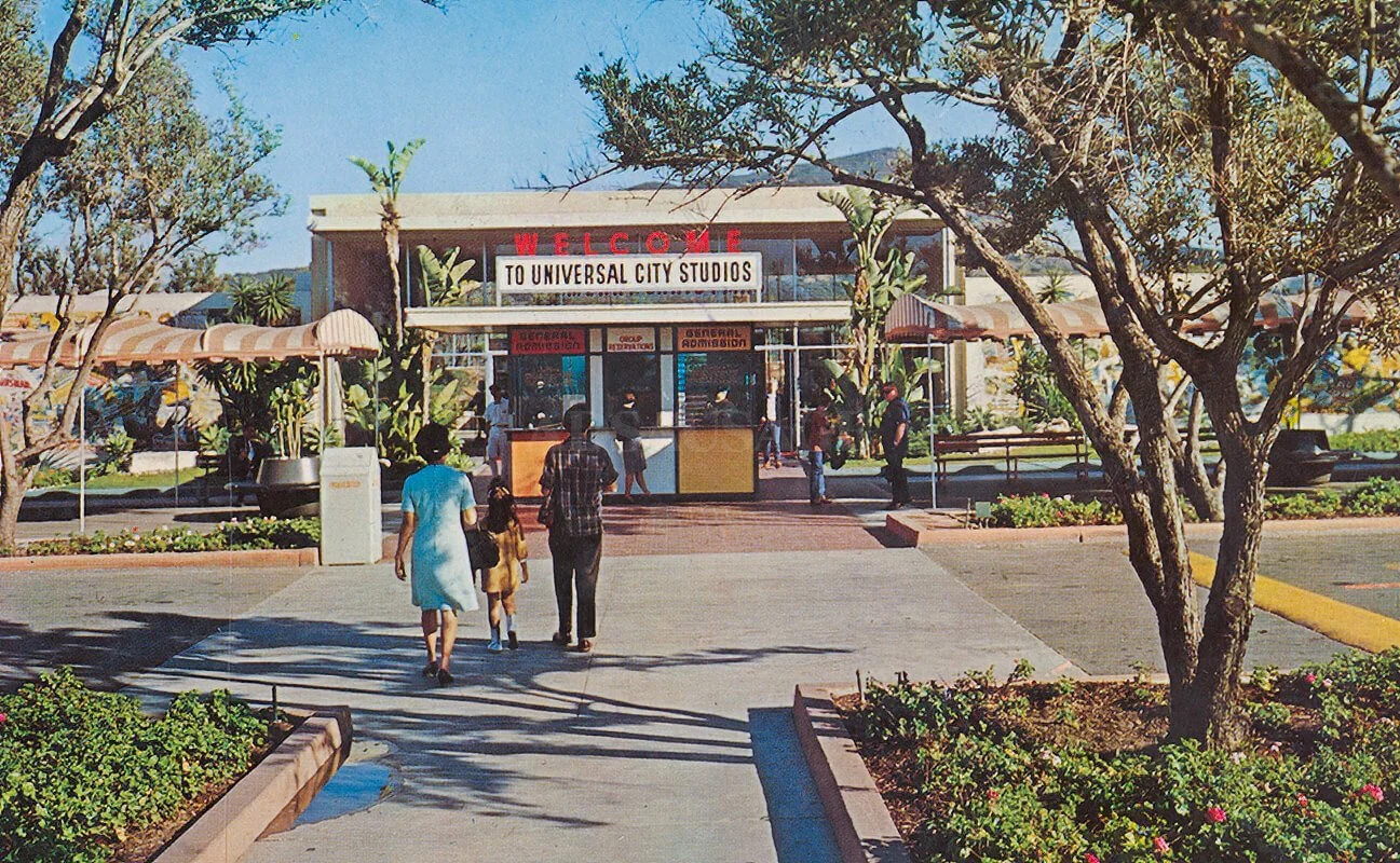 Vintage postcard of Universal Studios 