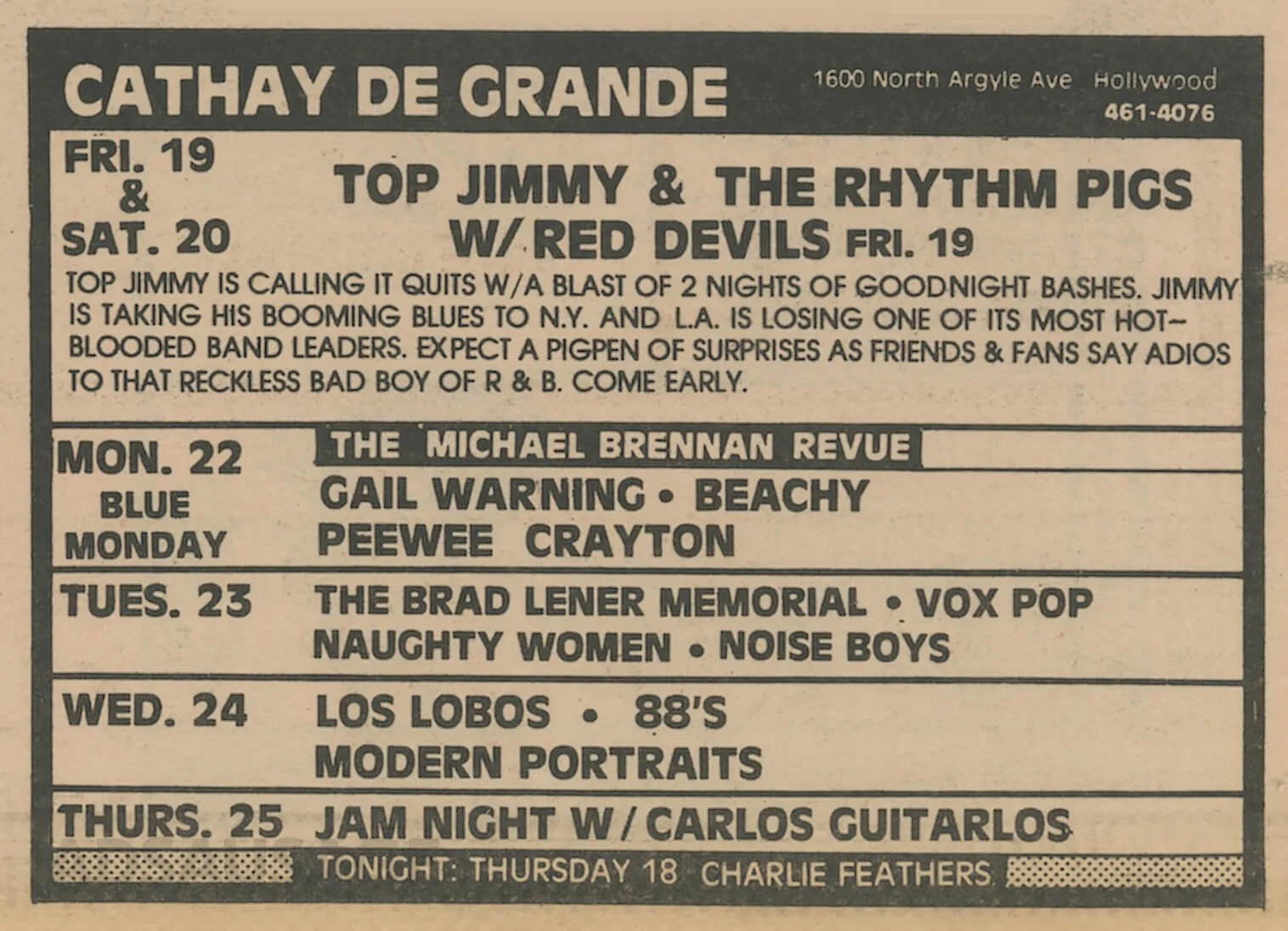 LA Weekly archive 1981-1982