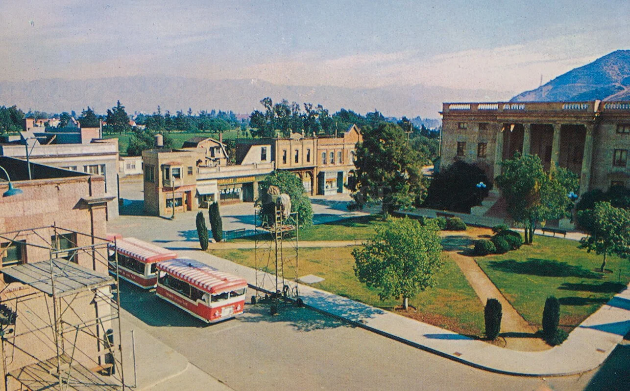 Vintage postcard of Universal Studios 