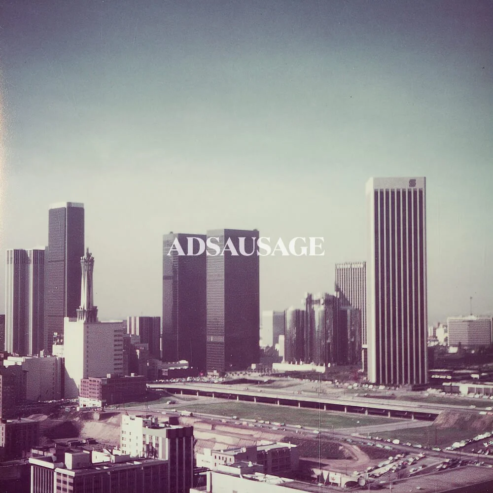 Vintage Los Angeles photo of downtown Los Angeles
