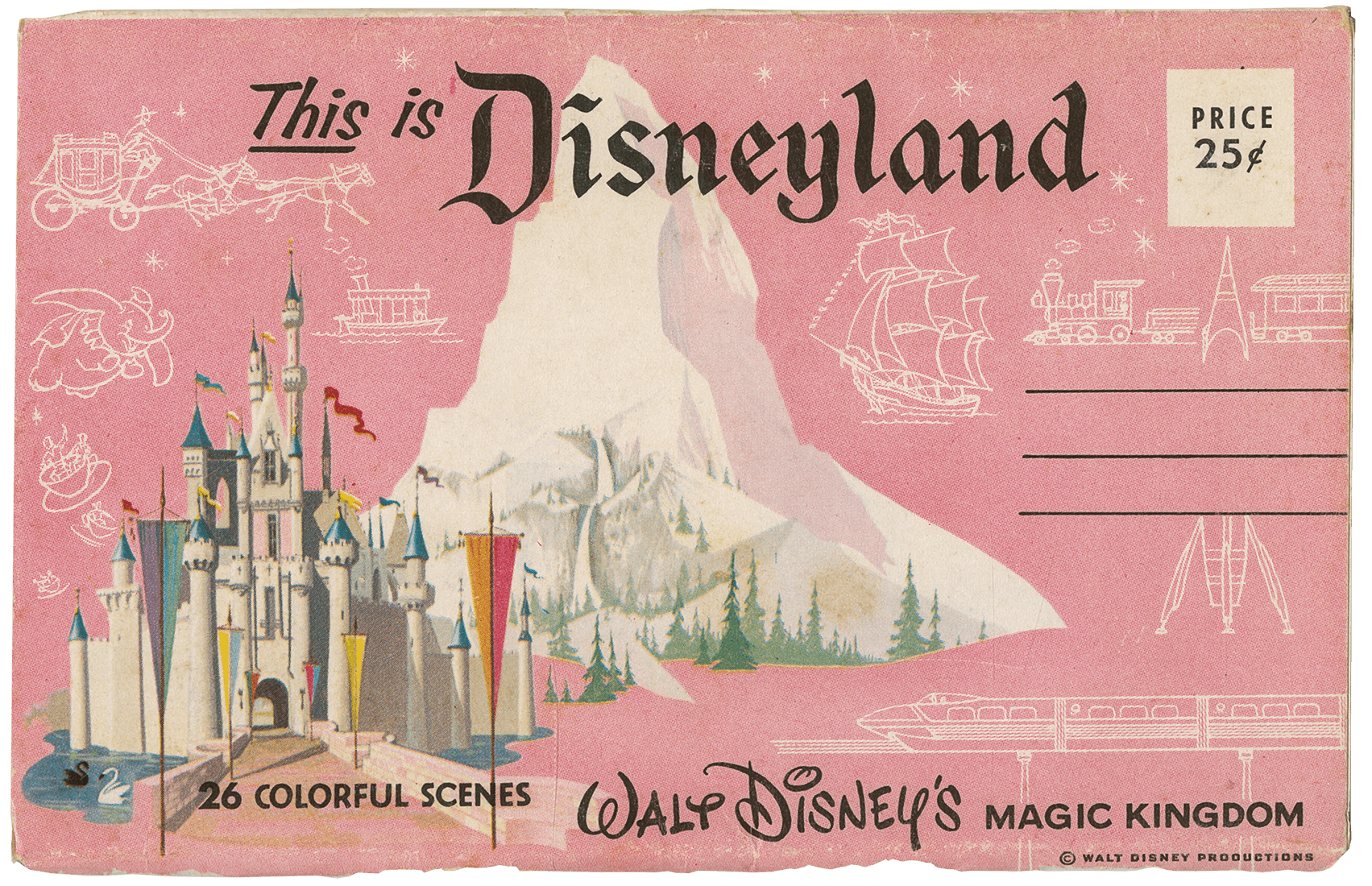 Disneyland, Magic Kingdom, vintage guide