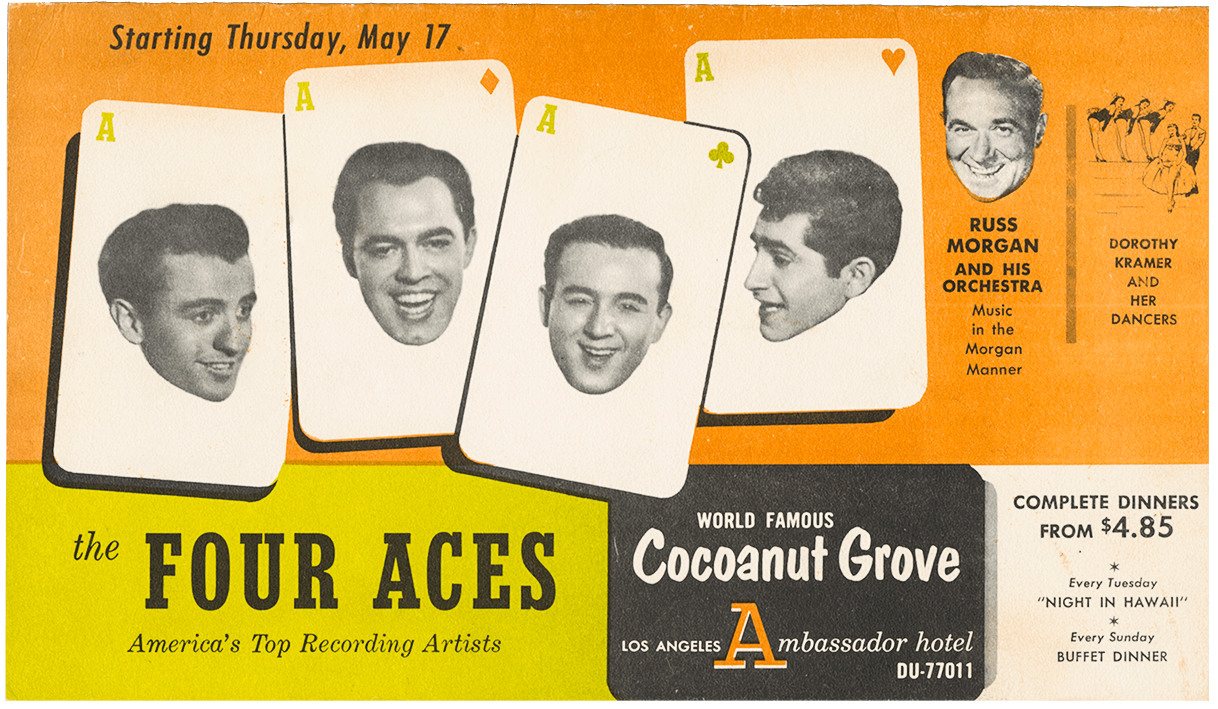 Vintage Los Angeles Ambassador/Cocoanut Grove, 1956