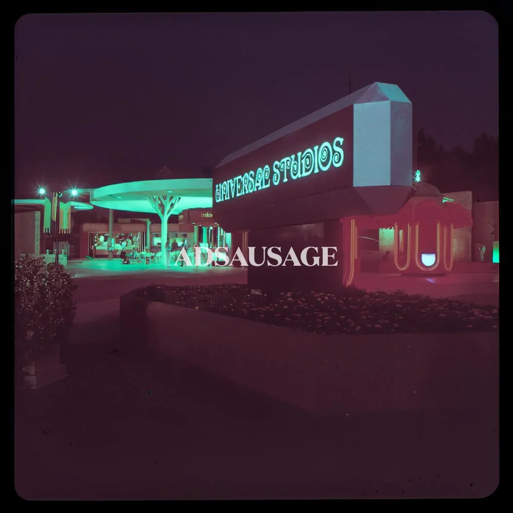 Vintage slide of Universal Studios 1967