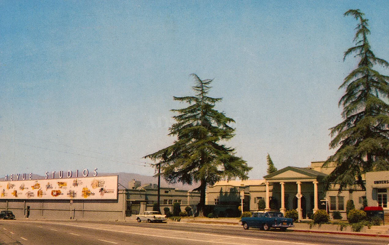 Vintage postcard of Universal Studios 