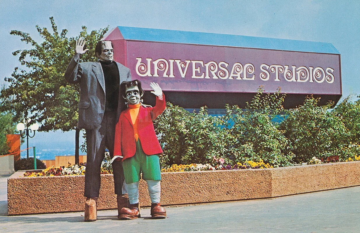 Vintage postcard of Universal Studios 