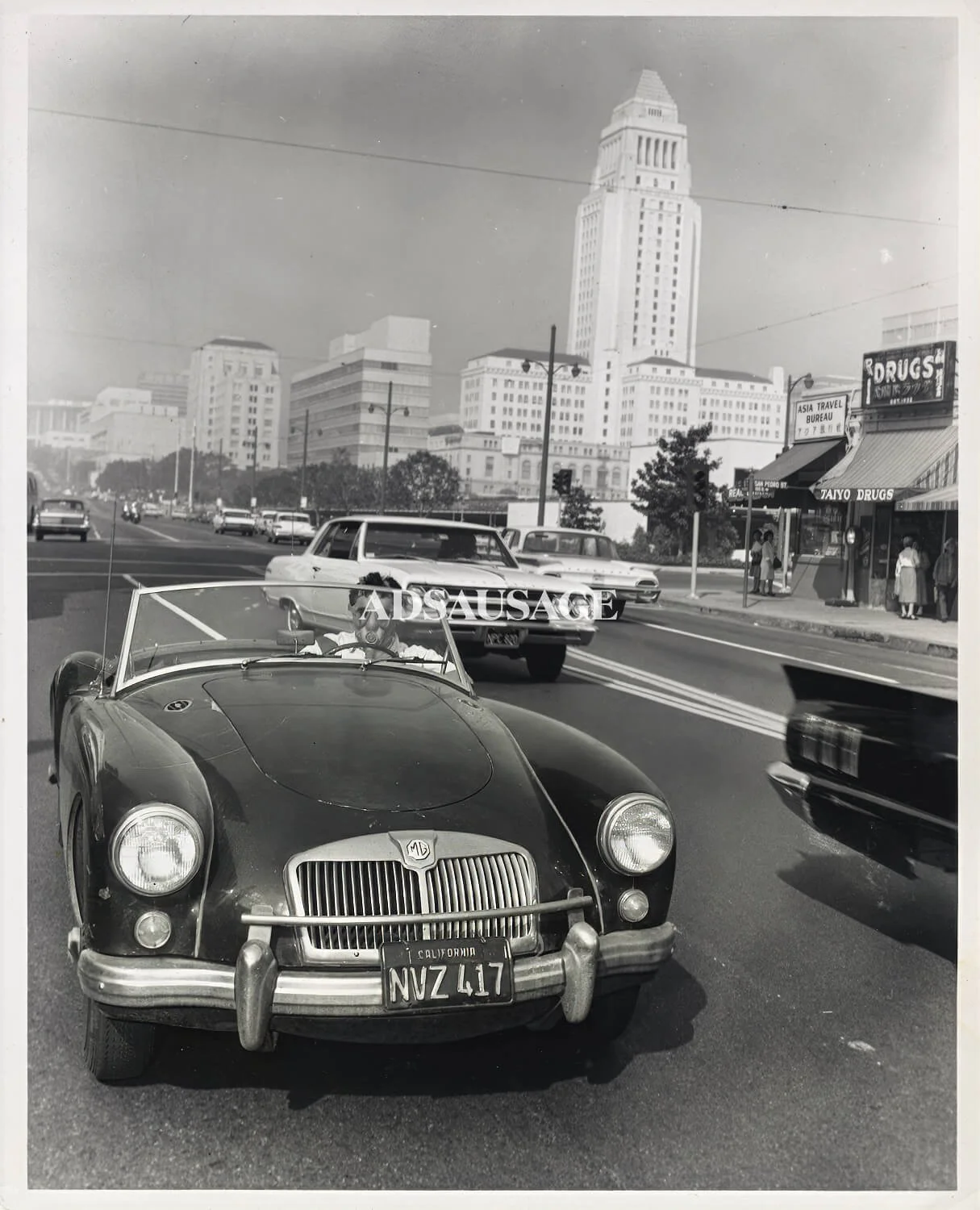 Vintage Los Angeles smog, 1965