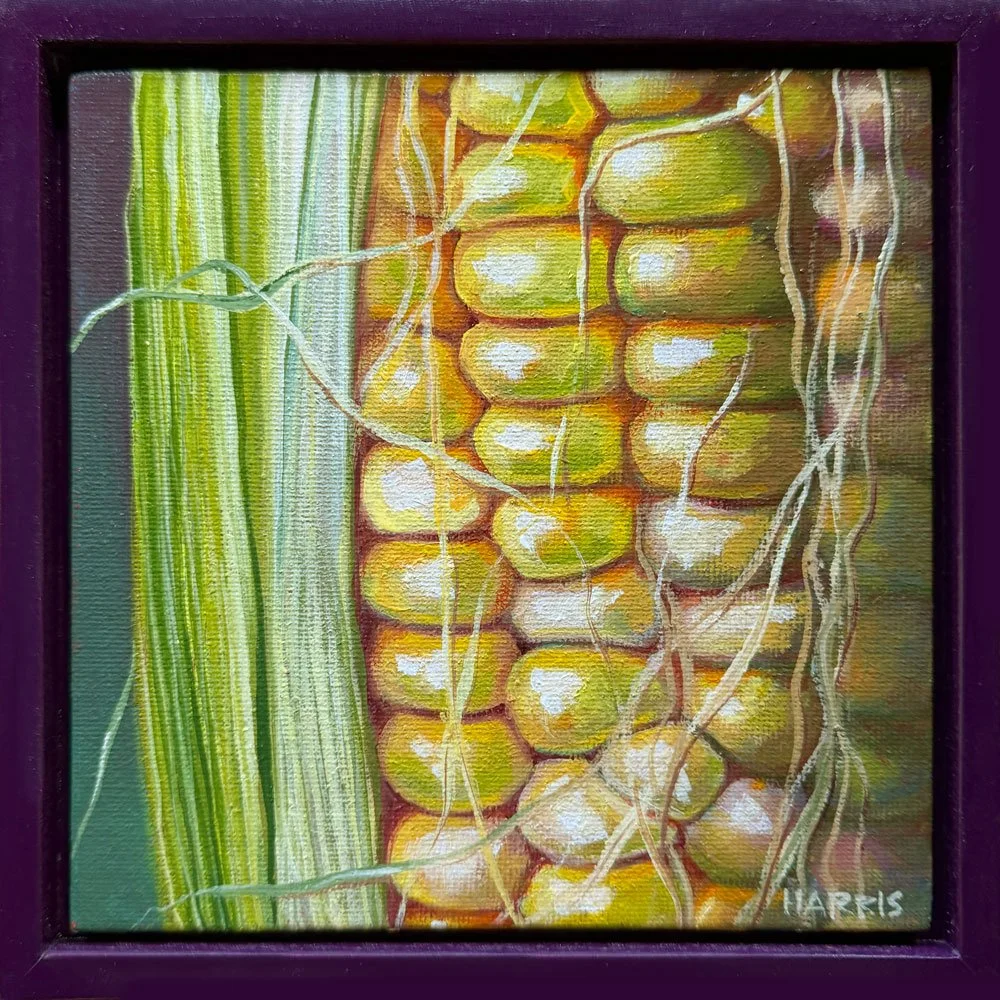 Colorful Corn | Oil on Canvas Panel