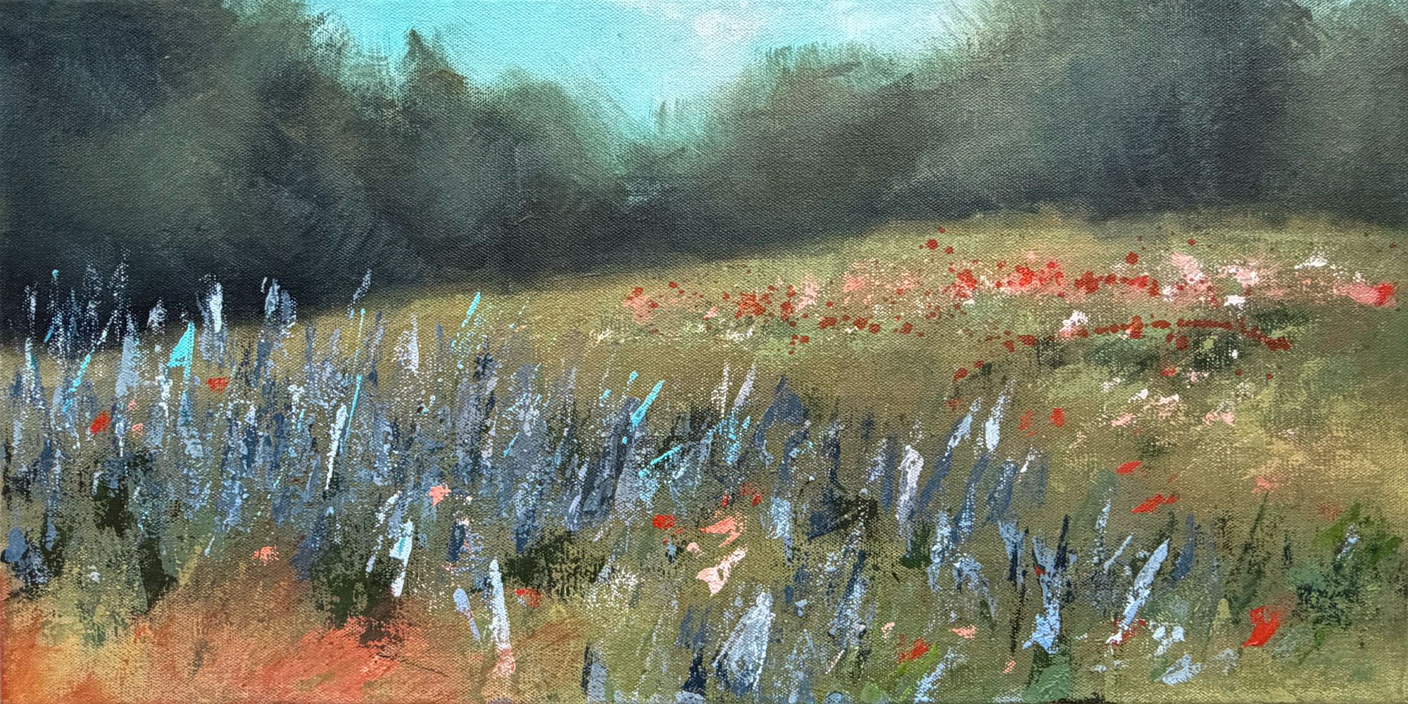 Indian Rock: Wildflowers | Acrylic on Canvas