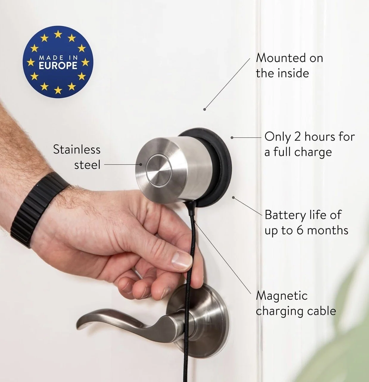 Nuki Smart Lock for North American Doors – Keyless Entry Smart Lock Canada