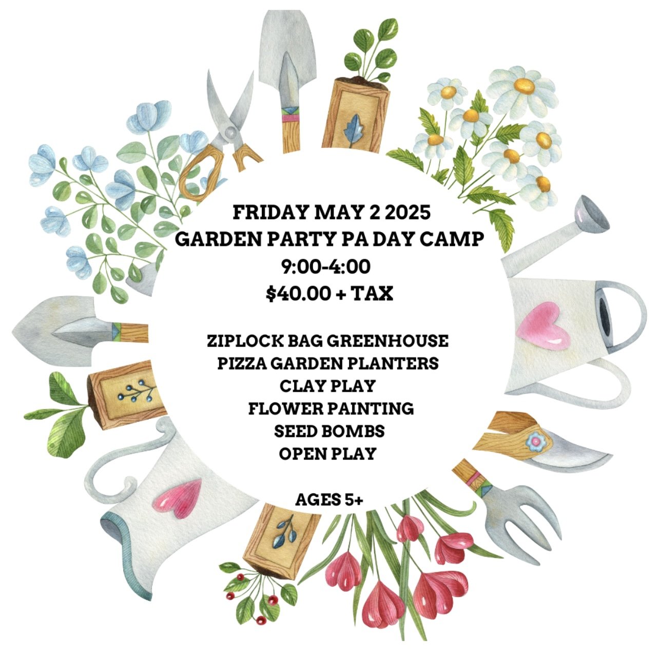 Friday May 2 PA Day Camp
