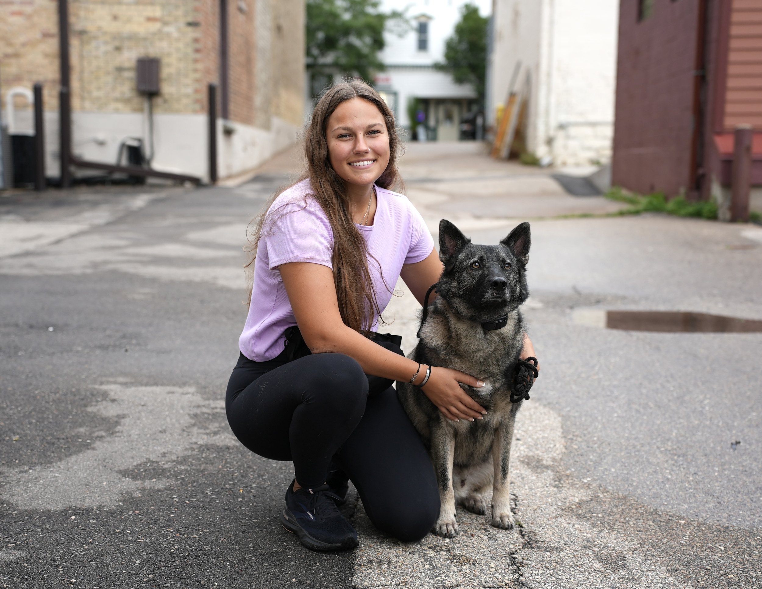 KANE9's dog trainer/helper, Mandy.