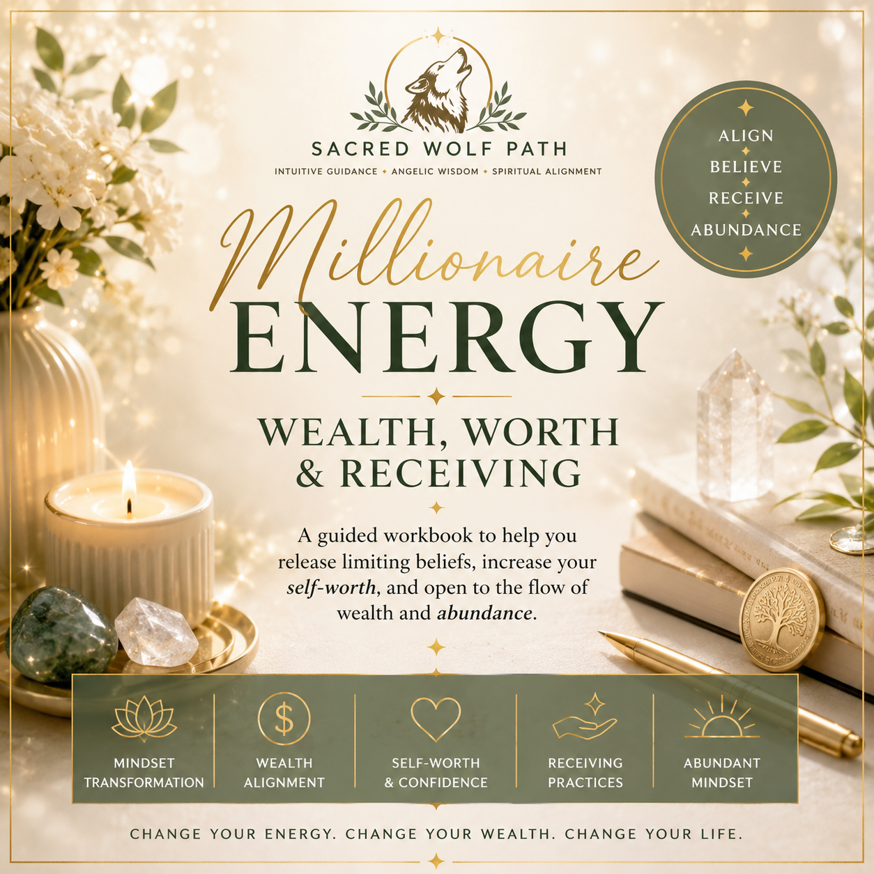 Millionaire Energy: Wealth, Worth & Receiving