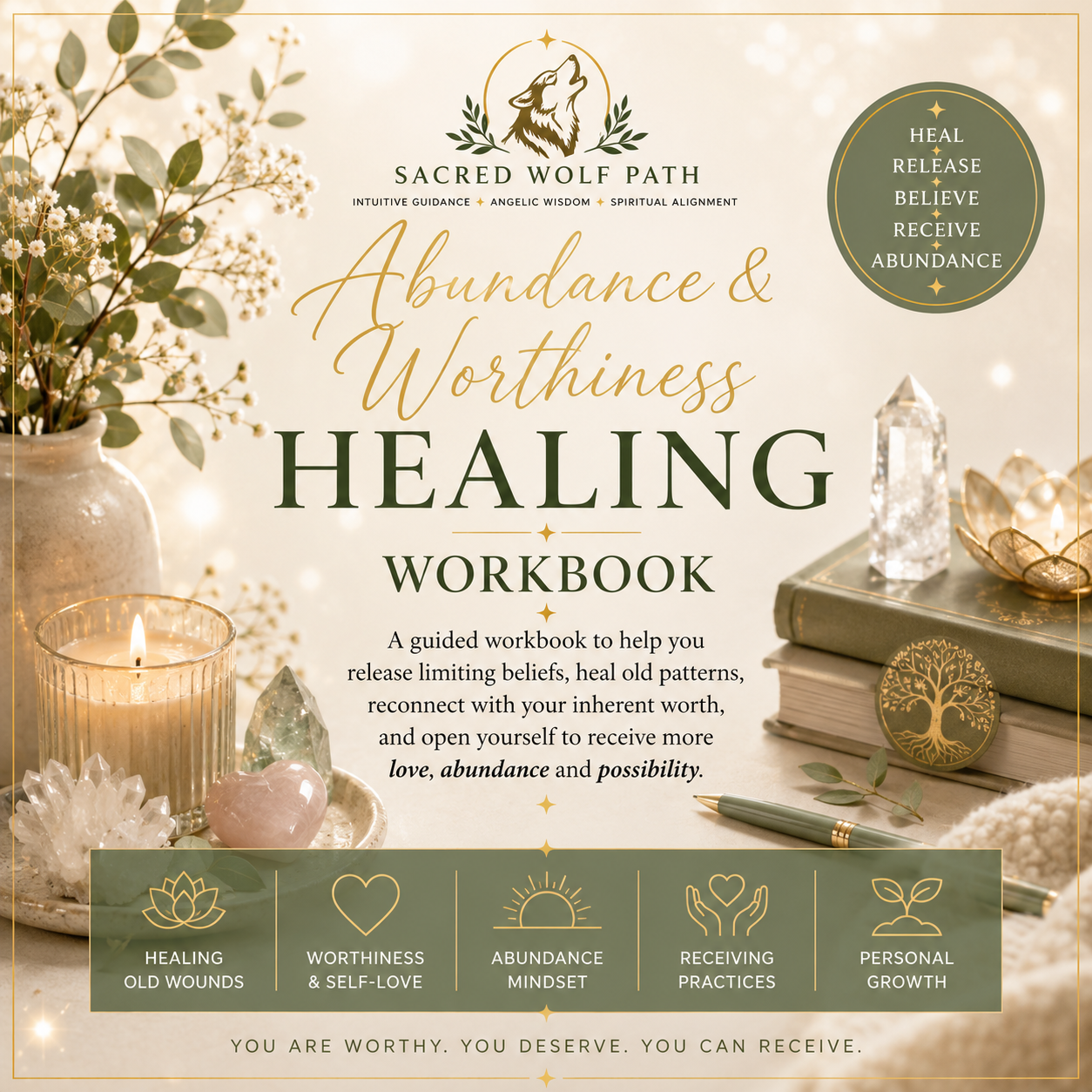 Abundance & Worthiness Healing Workbook
