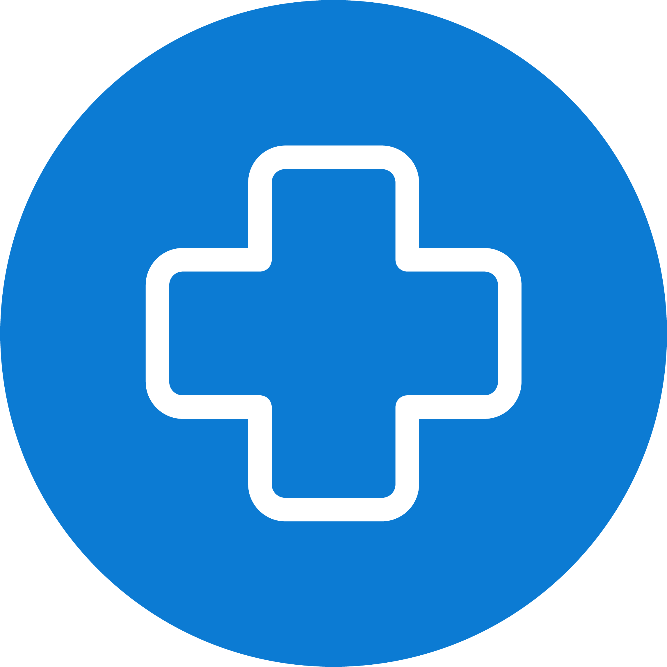 Icon of a balance scale on a blue circular background.