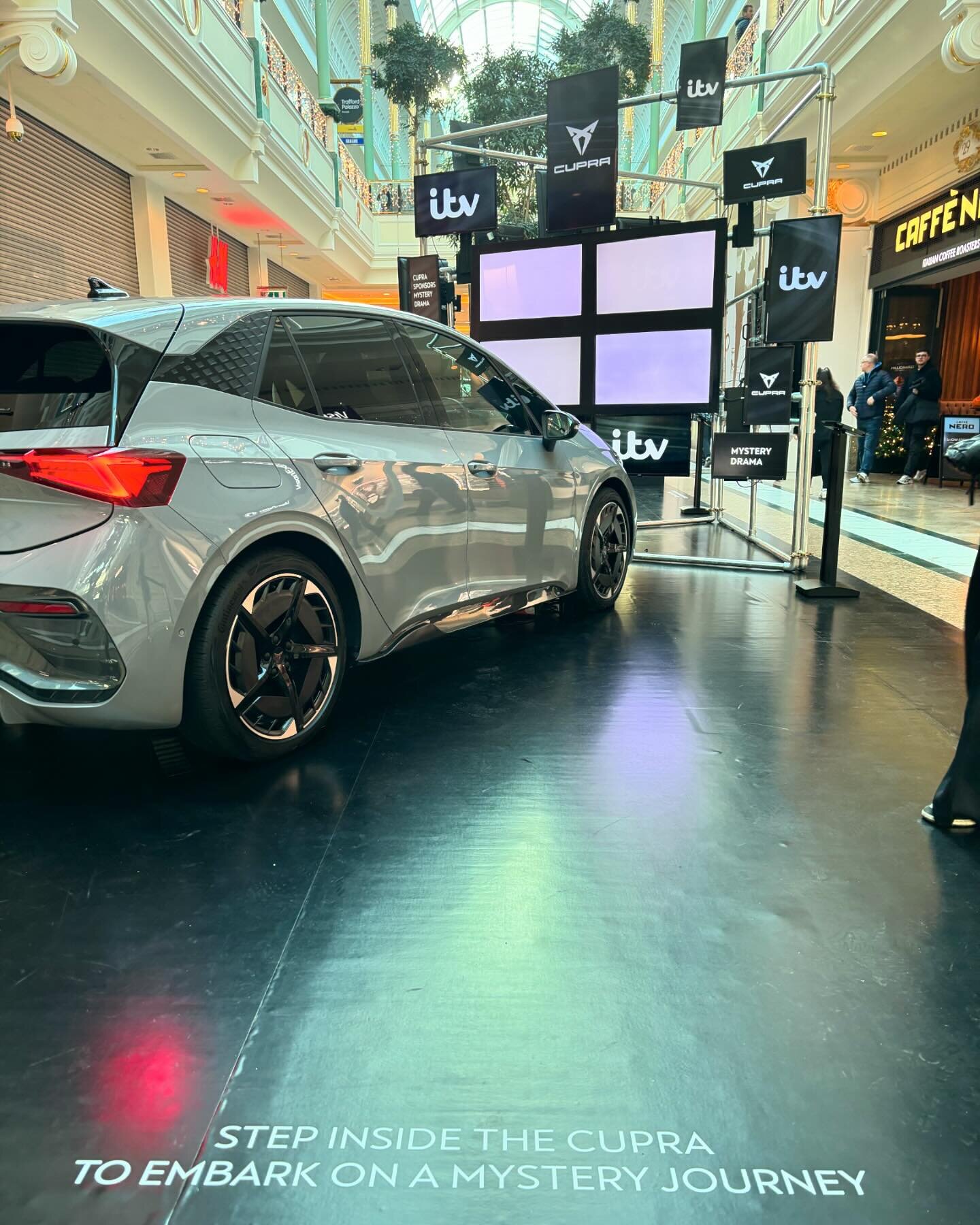 Here are a few shots of a pop up event we did in the Trafford Centre, Manchester for Cupra &amp; ITV last year. 

Sandpit Creations provided all of the tech for the experience, including removing the polarising film from the TVs so that the content w