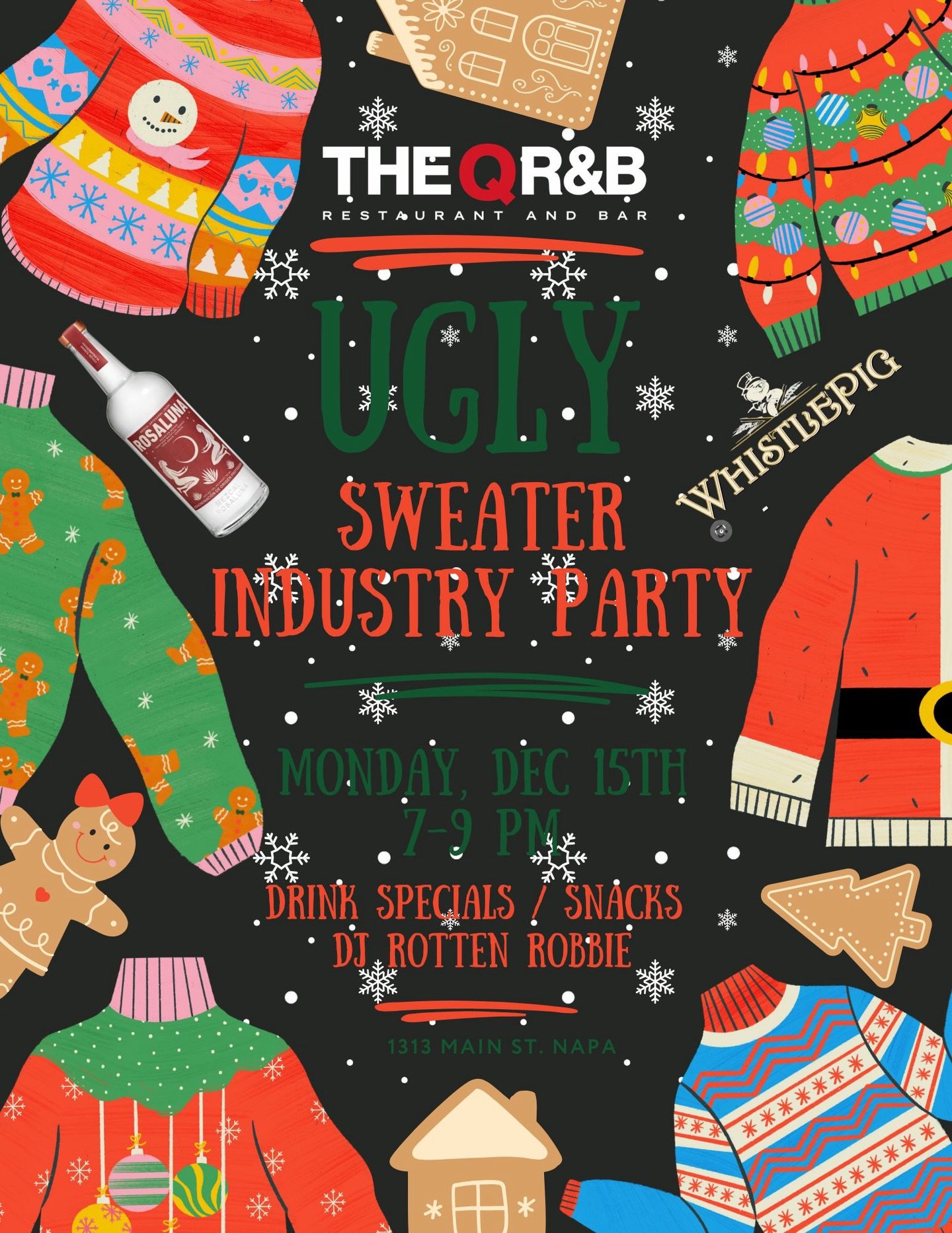🎄✨ HOSPITALITY FRIENDS &mdash; IT&rsquo;S THAT TIME! ✨🎄
We&rsquo;re bringing back our UGLY SWEATER INDUSTRY PARTY at The Q R&amp;B and you&rsquo;re ALL invited! 🍻❤️

Join us Monday, Dec 15th &bull; 7&ndash;9 PM for a night loaded with good vibes, 