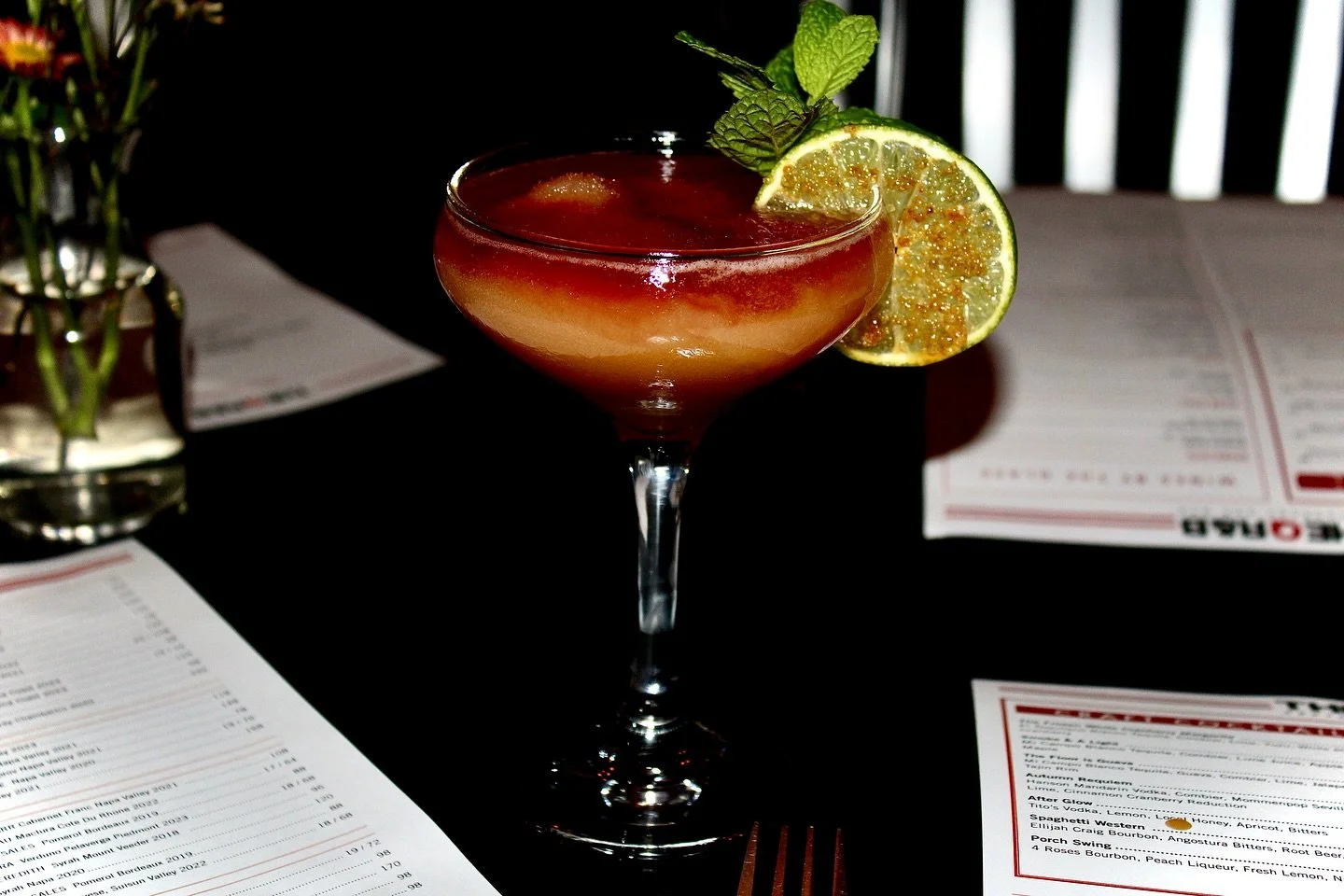 Meet your new favorite frozen: 

The White Cranberry Margarita ❄️✨
A silky, icy blend of El Tequile&ntilde;o Blanco (@el_tequileno ), fresh lime, Combier, yuzu, white cranberry, and a touch of pomegranate &mdash; topped with a br&ucirc;l&eacute;ed li