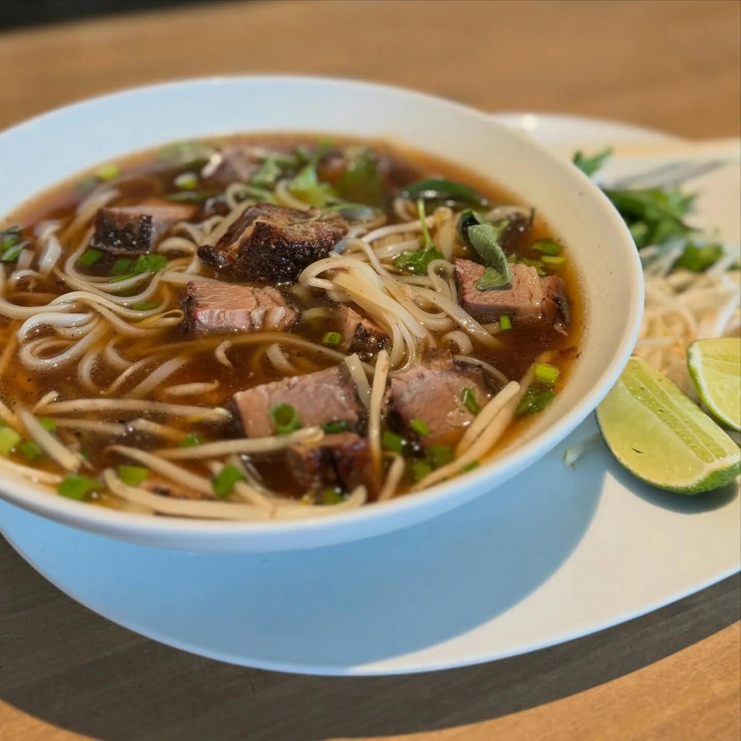 A rainy Napa afternoon calls for something warm and comforting. ☔️
After being closed for the last two days, we&rsquo;re happy to be open again starting at 11:30 AM for lunch.

Settle in with dishes like our Beef Brisket Pho &mdash; rich, soulful, an