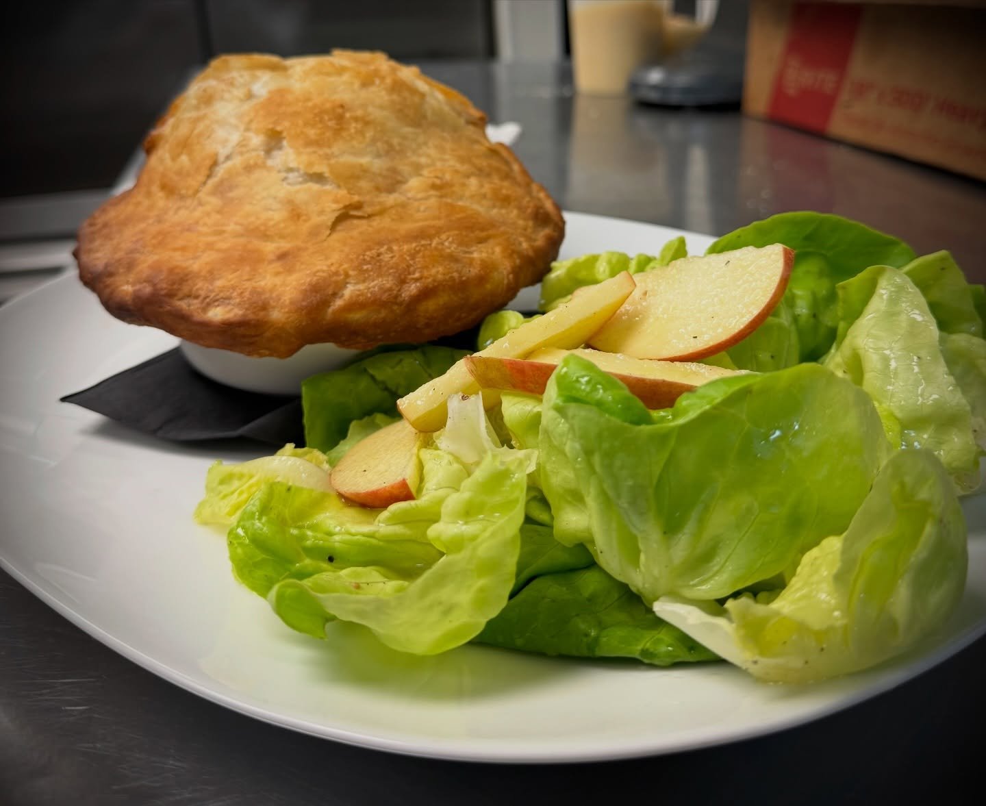Today&rsquo;s Special: Chicken Pot Pie 🥧

Yes&hellip; it&rsquo;s 77&deg; today.
Yes&hellip; we still made Chicken Pot Pie.

Because comfort food doesn&rsquo;t check the weather forecast.

It&rsquo;ll be leaving the menu soon as the seasons change, s
