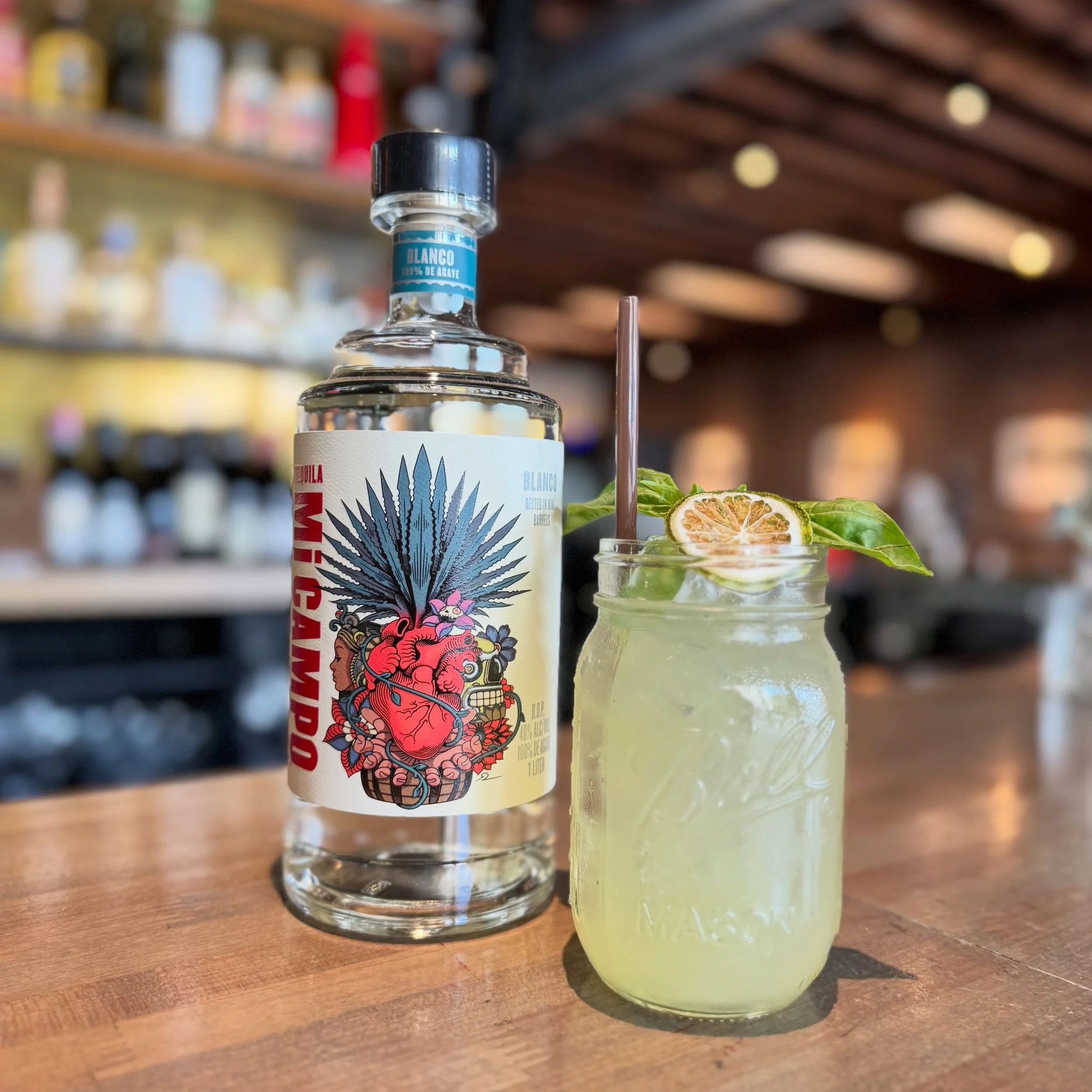 Meet your Cinco De Mayo crawl crush 💚

The Basil Q Margarita is not your average marg&hellip;
it&rsquo;s bright, herbal, a little spicy, and ridiculously refreshing.

🍹 Mi Campo Blanco Tequila @tequilamicampo 
🍋 Fresh lime + agave
🌿 Thai basil + 