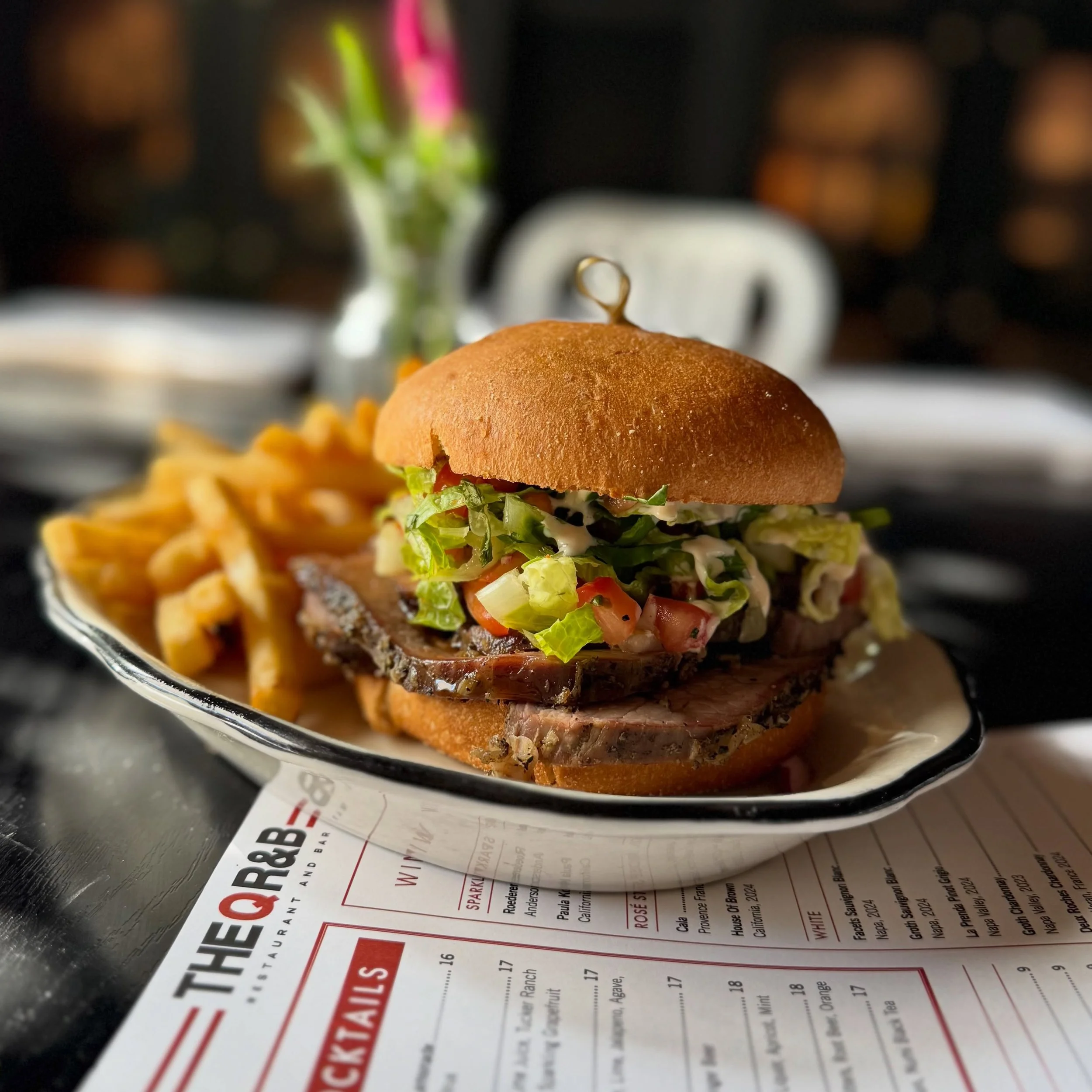 🔥 WEEKEND SPECIAL 🔥

Smoked Tri-Tip Sandwich stacked on a buttery brioche bun with pico de gallo, crisp romaine, and garlic aioli &mdash; served with a side of fries.

Smoky, juicy, messy in the best way possible. 🤌

Come grab one before they&rsqu