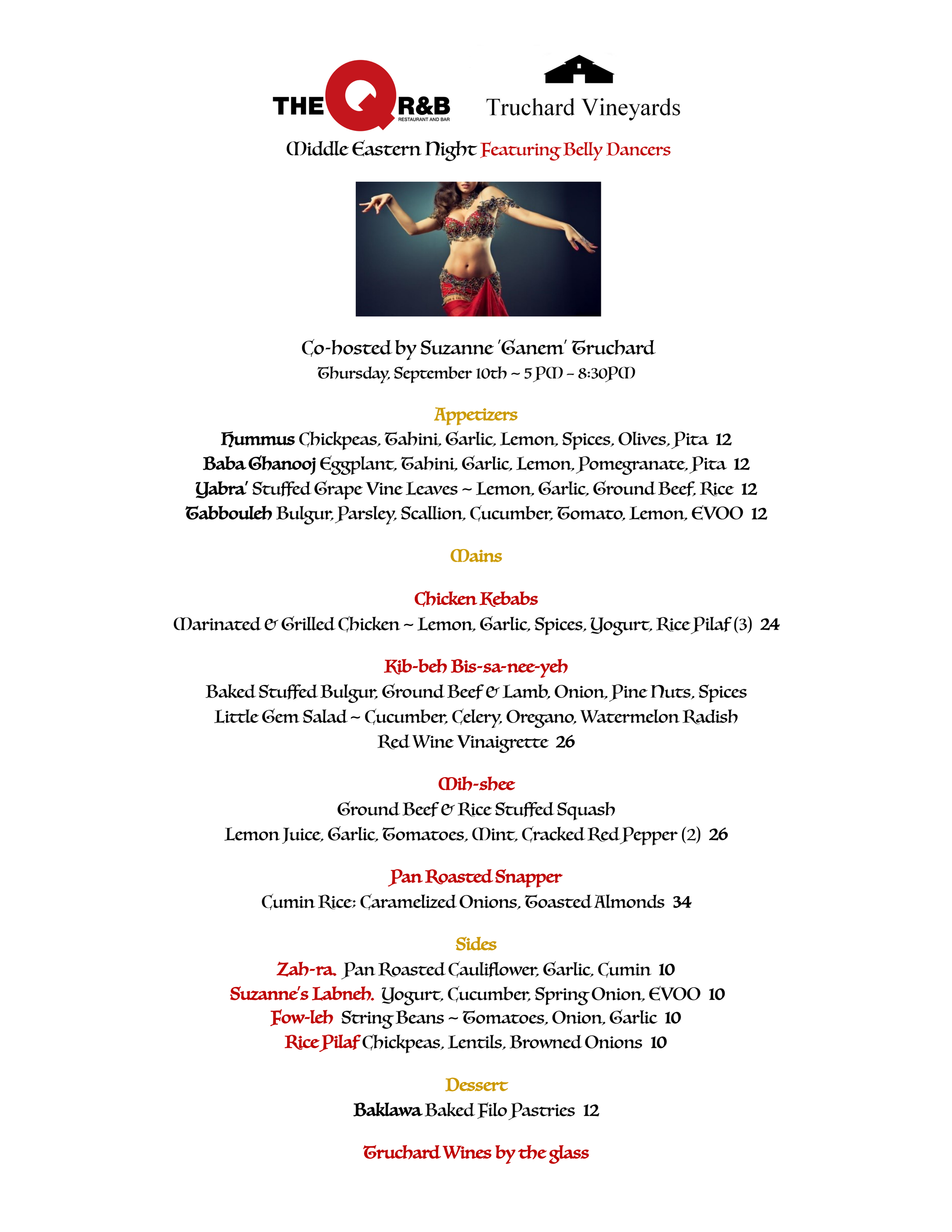 Middle Eastern Night with Truchard winery 