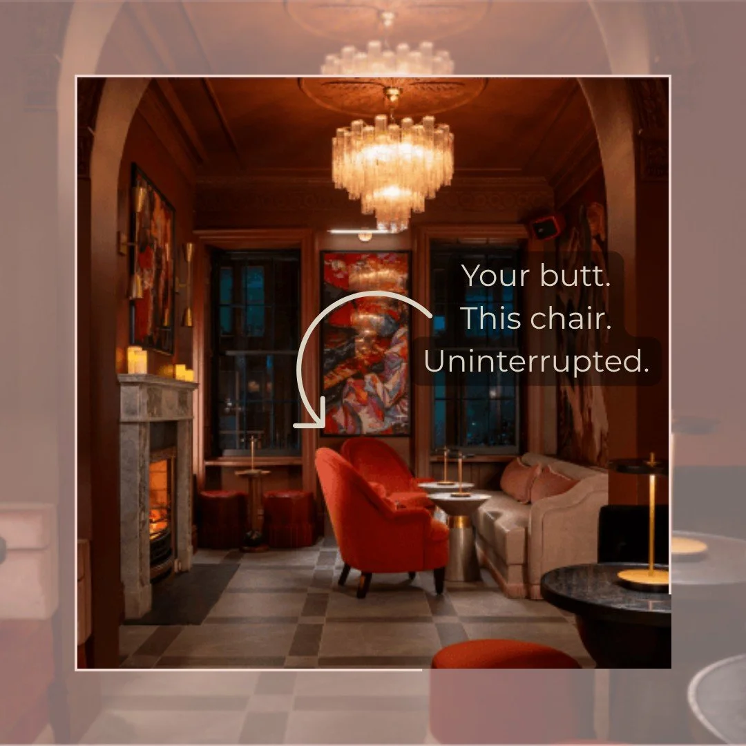 On our trips, you get to drink your coffee hot. 
Spend a few minutes relaxing in a cozy nook (alone!) after an amazing day of sightseeing in Dublin. No one will bother you -- unless we're bringing wine.
Book now! Only TWO spots remain on our trip,