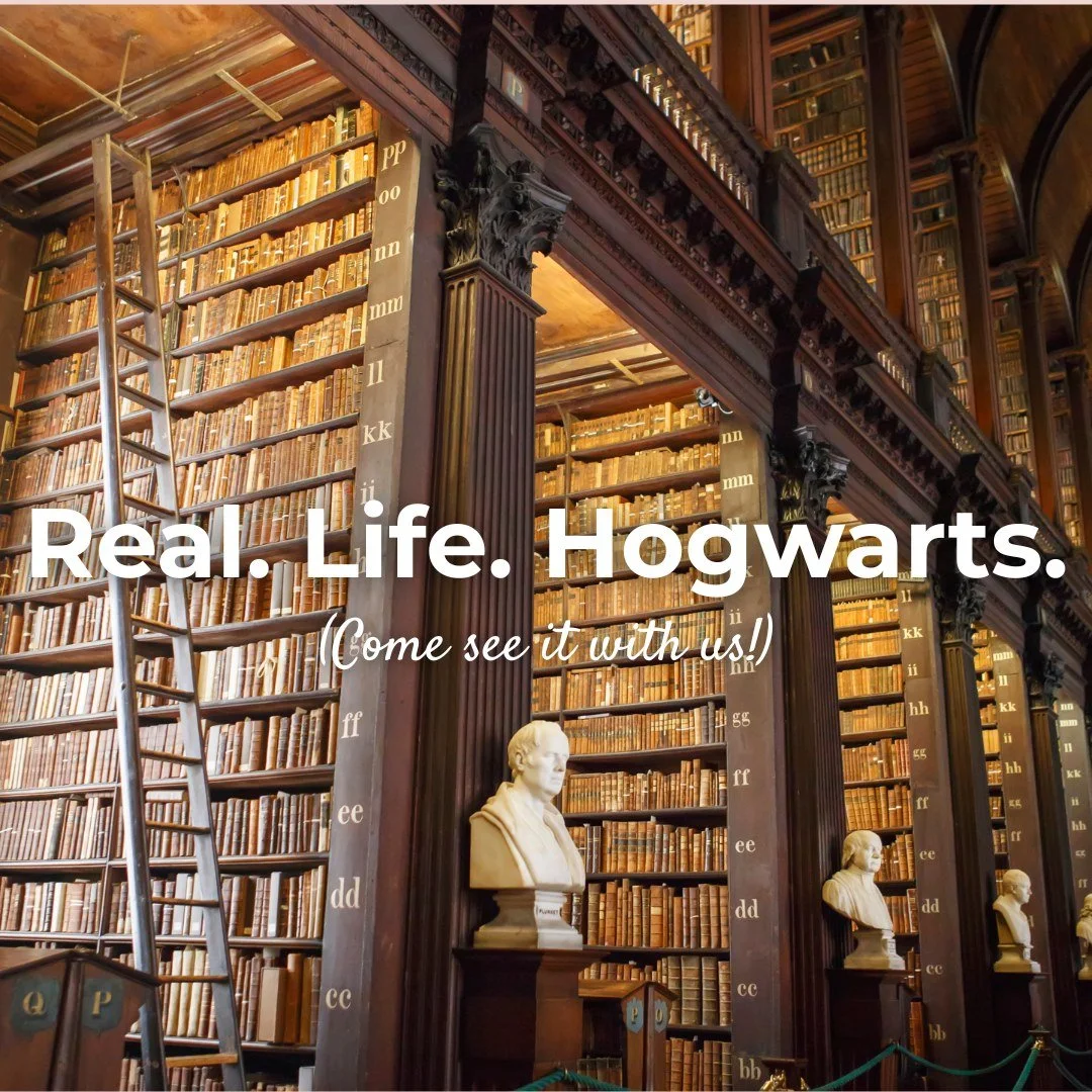 Wander through Trinity College's iconic Reading Room, lined with towering shelves, ancient manuscripts, and that irresistible old-book smell.
Don't miss the opportunity to see a real-life Hogwarts, full of as much history and lore. 
Join us in Febr