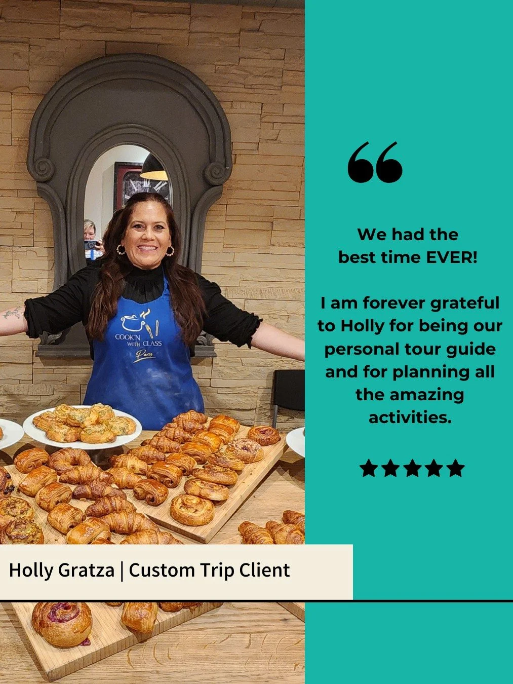Real mamas, real testimonials. 🗣️
I was so thrilled to take Holly and her daughter, Lily, on a custom girls' trip to Paris! Here's what she had to say about our escape to the City of Light.

&quot;We had the best time EVER! I am forever grateful for
