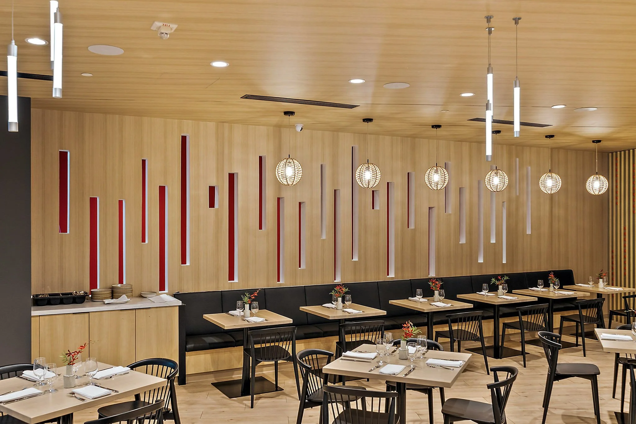 Bosse pickleball facility and full-service Italian restaurant "Bosse Enoteca" with chef Chris Combs designed by S3 Design